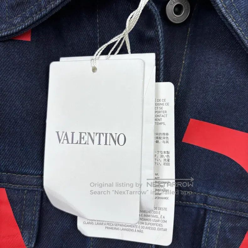 Valentino Valentino Large V letter single-breasted long-sleeved jack Size US XXS / EU 40 - 6 Thumbnail
