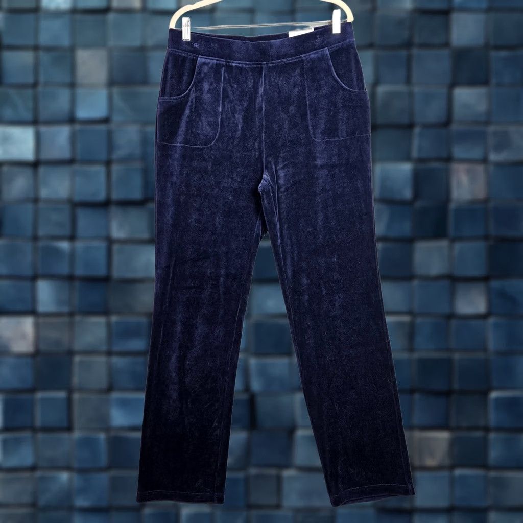 Vintage Zenergy Chico's Women's Pants Regular Cotton Polyester Blue Solid Pant Size 1 Size 25" / US 0 / IT 36 - 1 Thumbnail