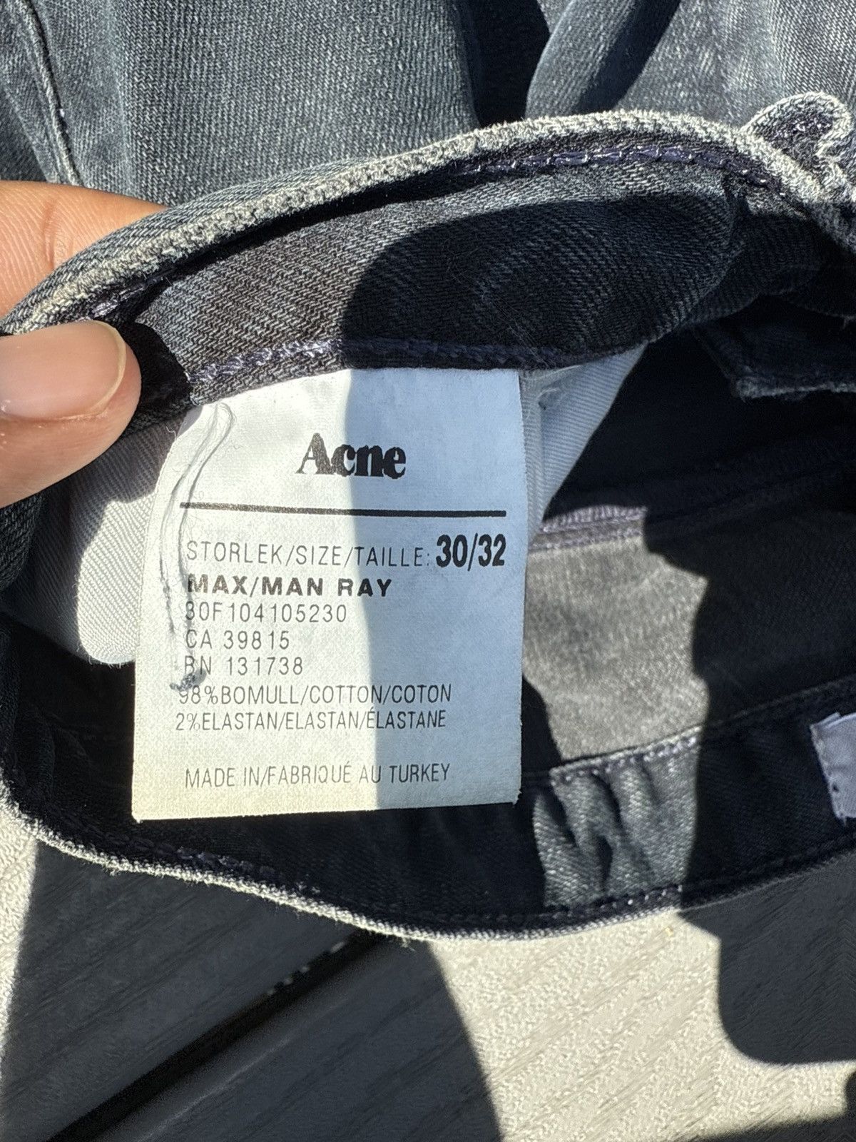 Acne Studios Acne Max/Man Ray Skinny Jeans (30x32) Size US 30 / EU 46 - 4 Thumbnail