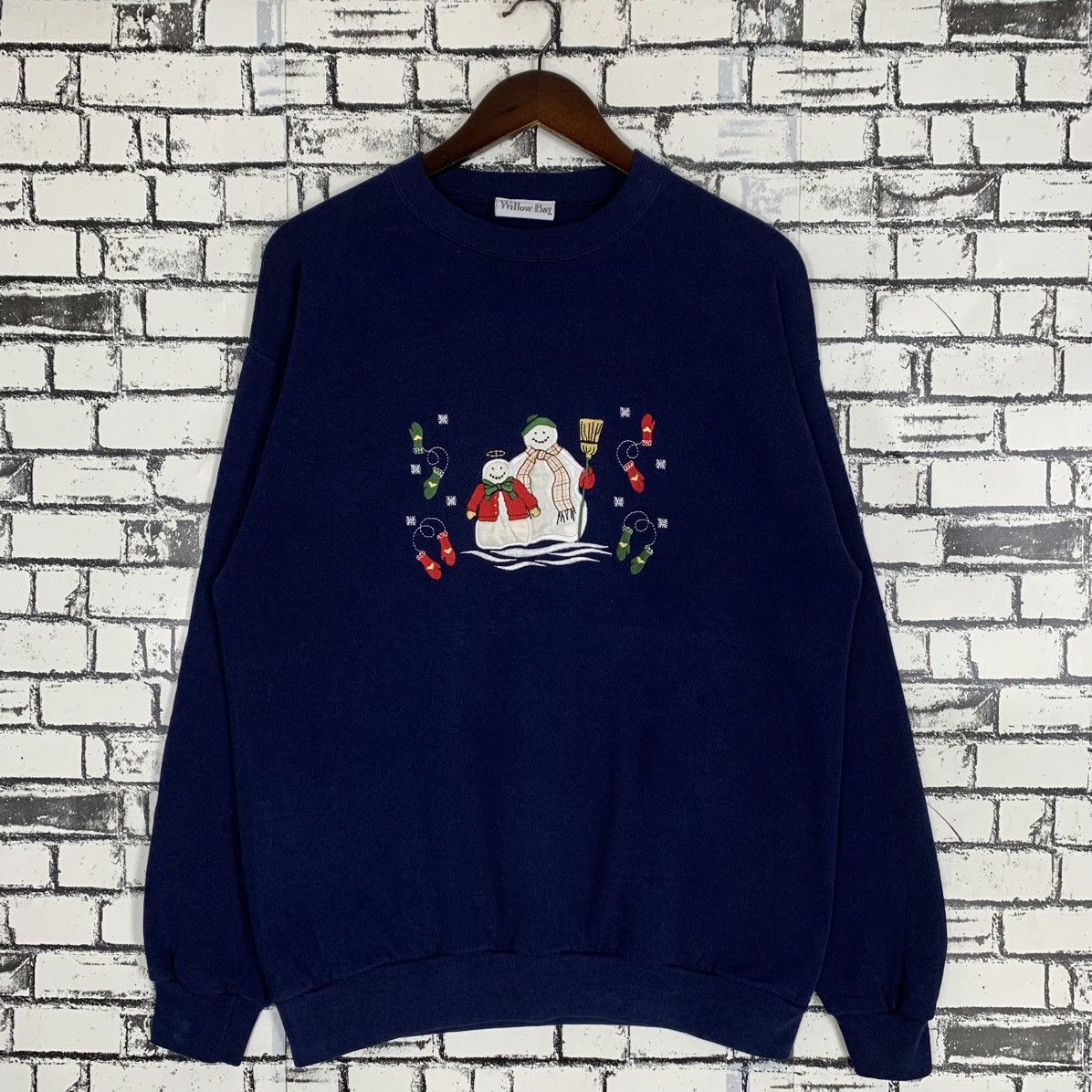 Designer × Vintage Vintage 90s Willow Bay Santa Clause Sweatshirt Willow Bay Size M / US 6-8 / IT 42-44 - 1 Thumbnail