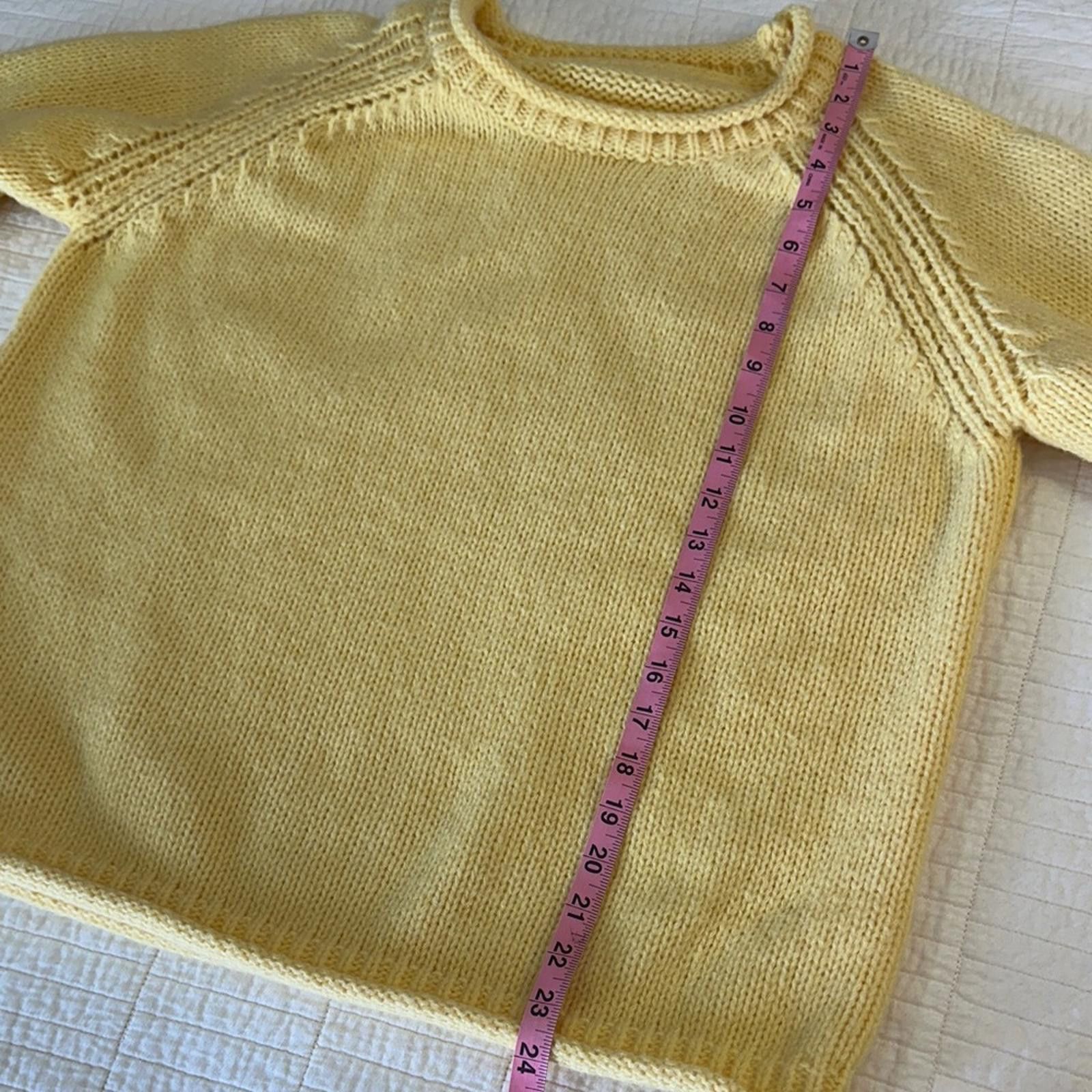 Team Cozy Knit Cozy Sweater Soft Yellow Sweater Large Oversized EUC Size L / US 10 / IT 46 - 6 Thumbnail