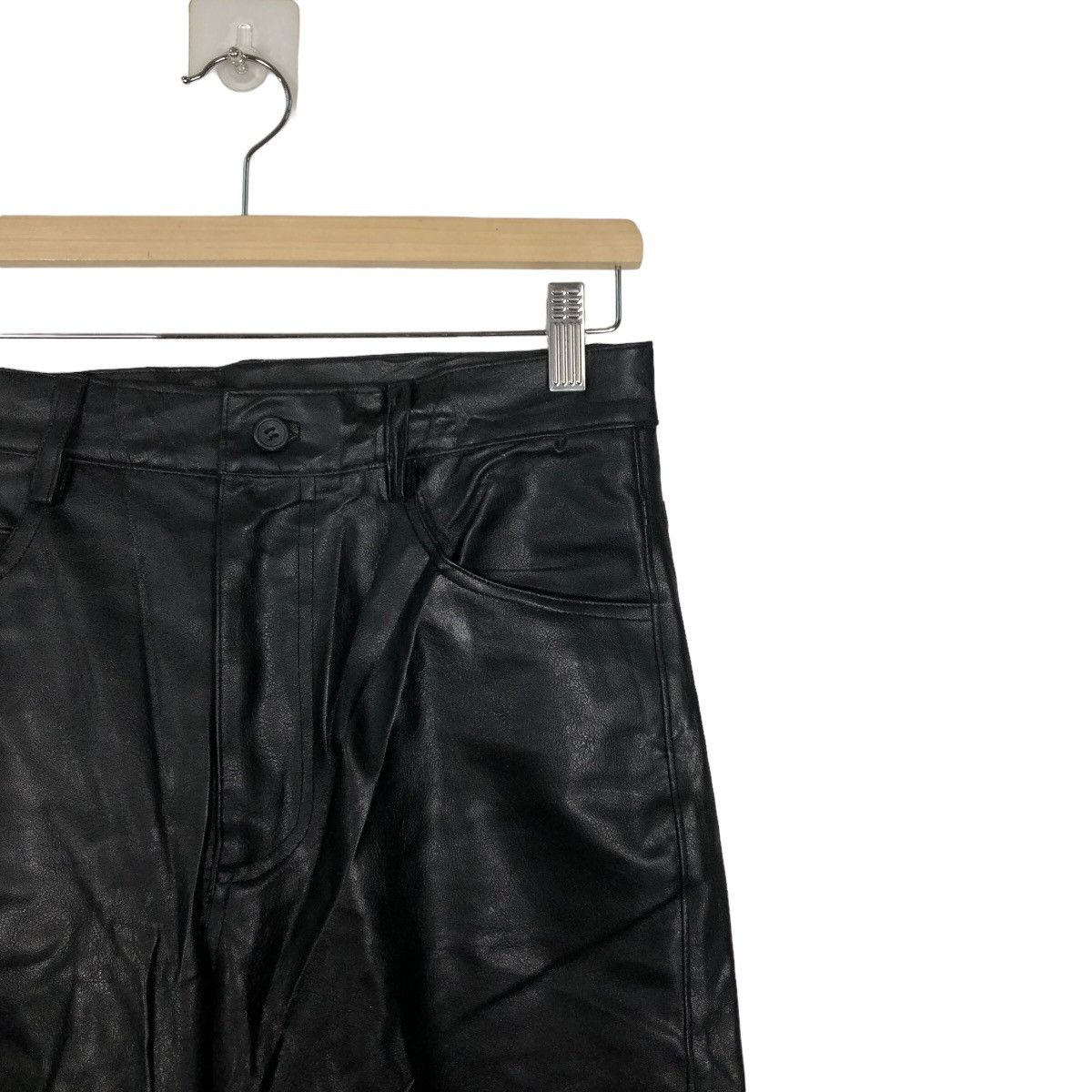 Genuine Leather 🔥90’s Vintage Genuine Leather Pants Fellow Issey Miyake Size US 28 / EU 44 - 5 Thumbnail