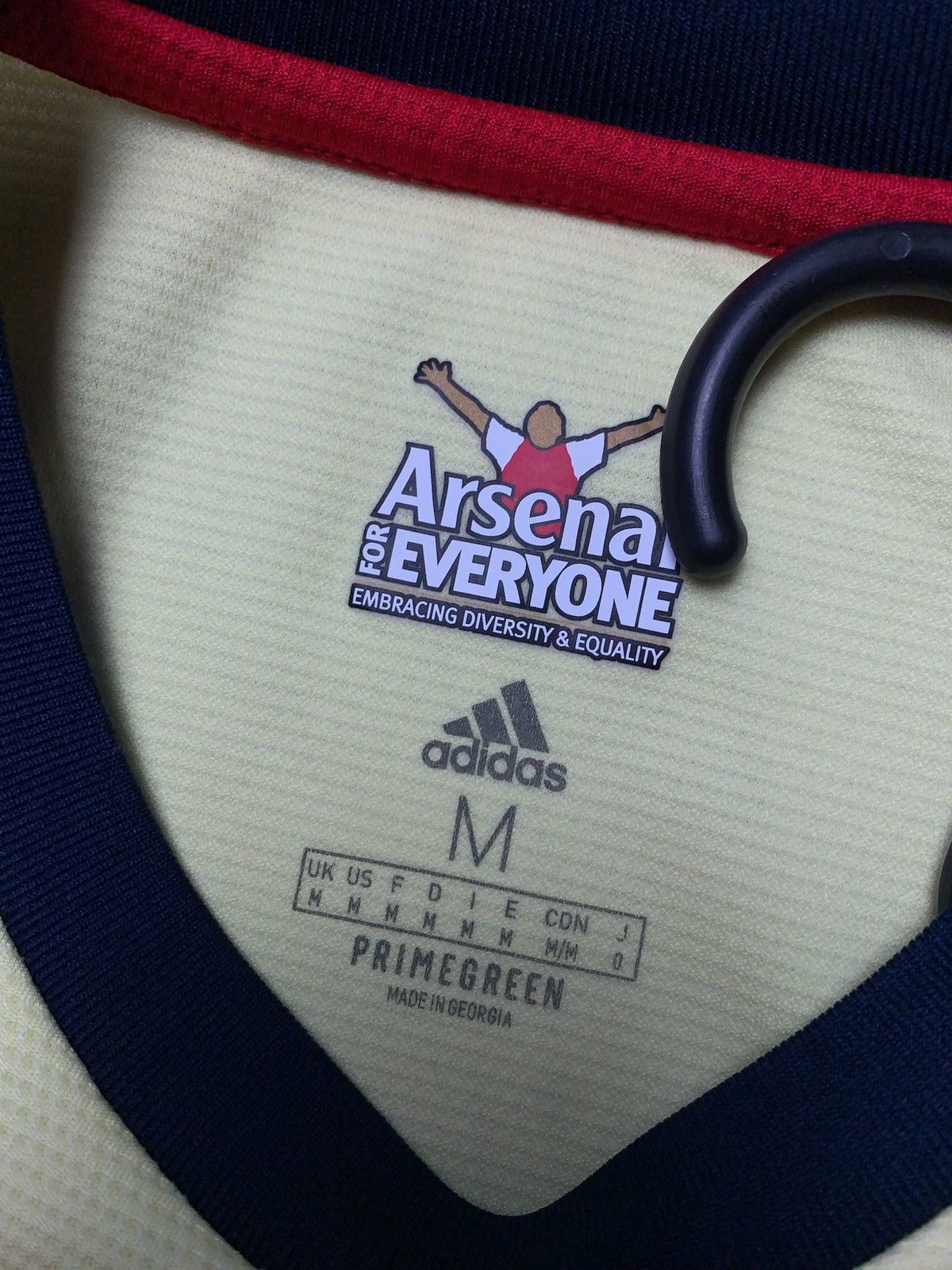 Adidas × Vintage Adidas arsenal soccer jersey lemon yellow rare away size M Size US M / EU 48-50 / 2 - 4 Thumbnail