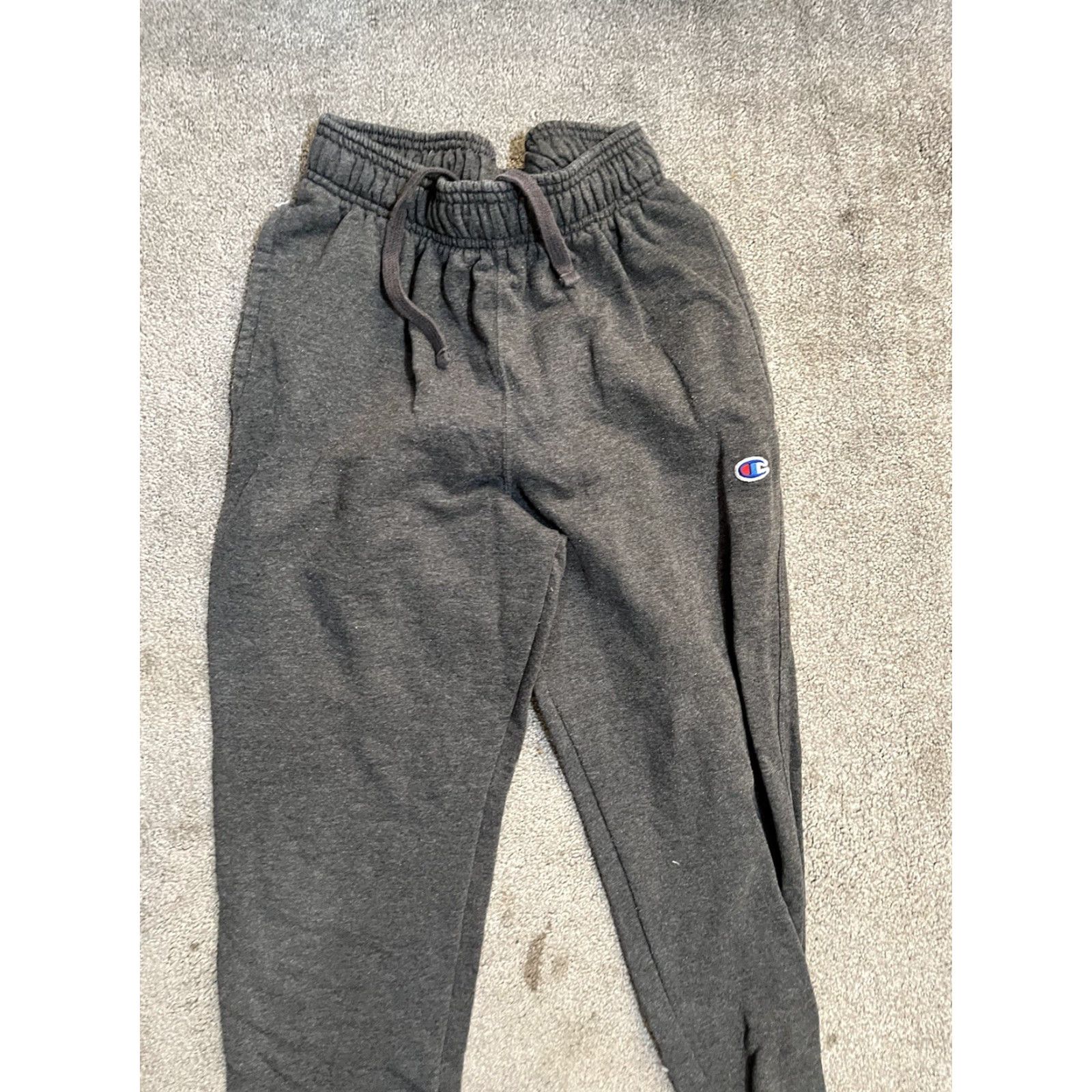 Champion Champion Sweatpants Men's Small Authent ic Straight Pocket Logo Gray Cotton Solid Size US 29 - 2 Thumbnail