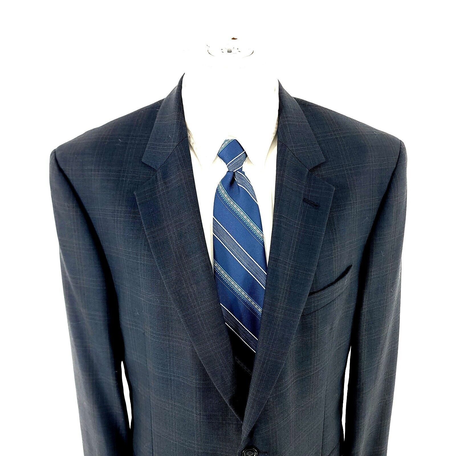 Jos. A. Bank Jos A Bank Signature Collection Wool 2 Button Blazer 42L Blu Size 42L - 1 Thumbnail