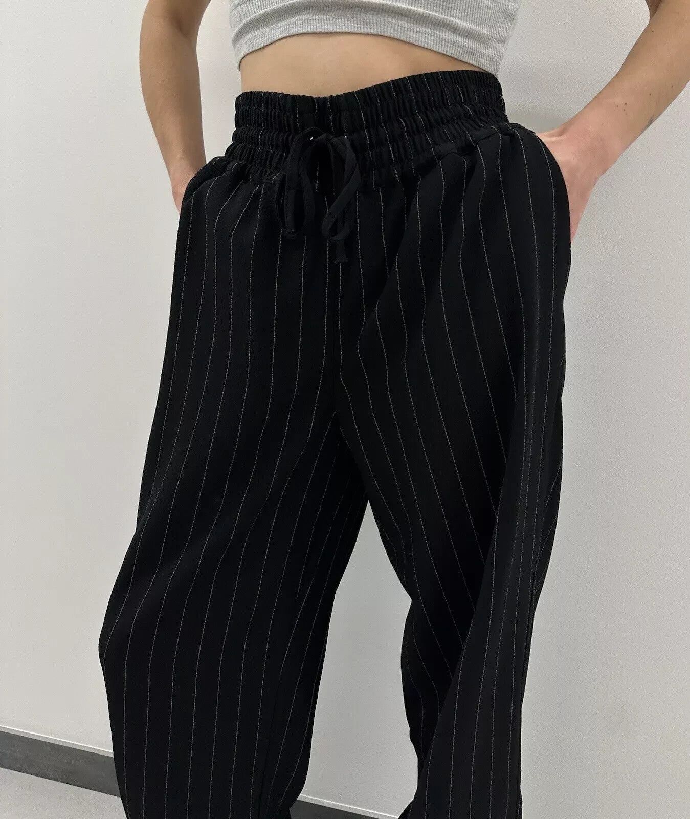 Ganni Ganni Trousers Stripped Polyester Womens Pants Size 36 Size 25" / US 0 / IT 36 - 4 Thumbnail