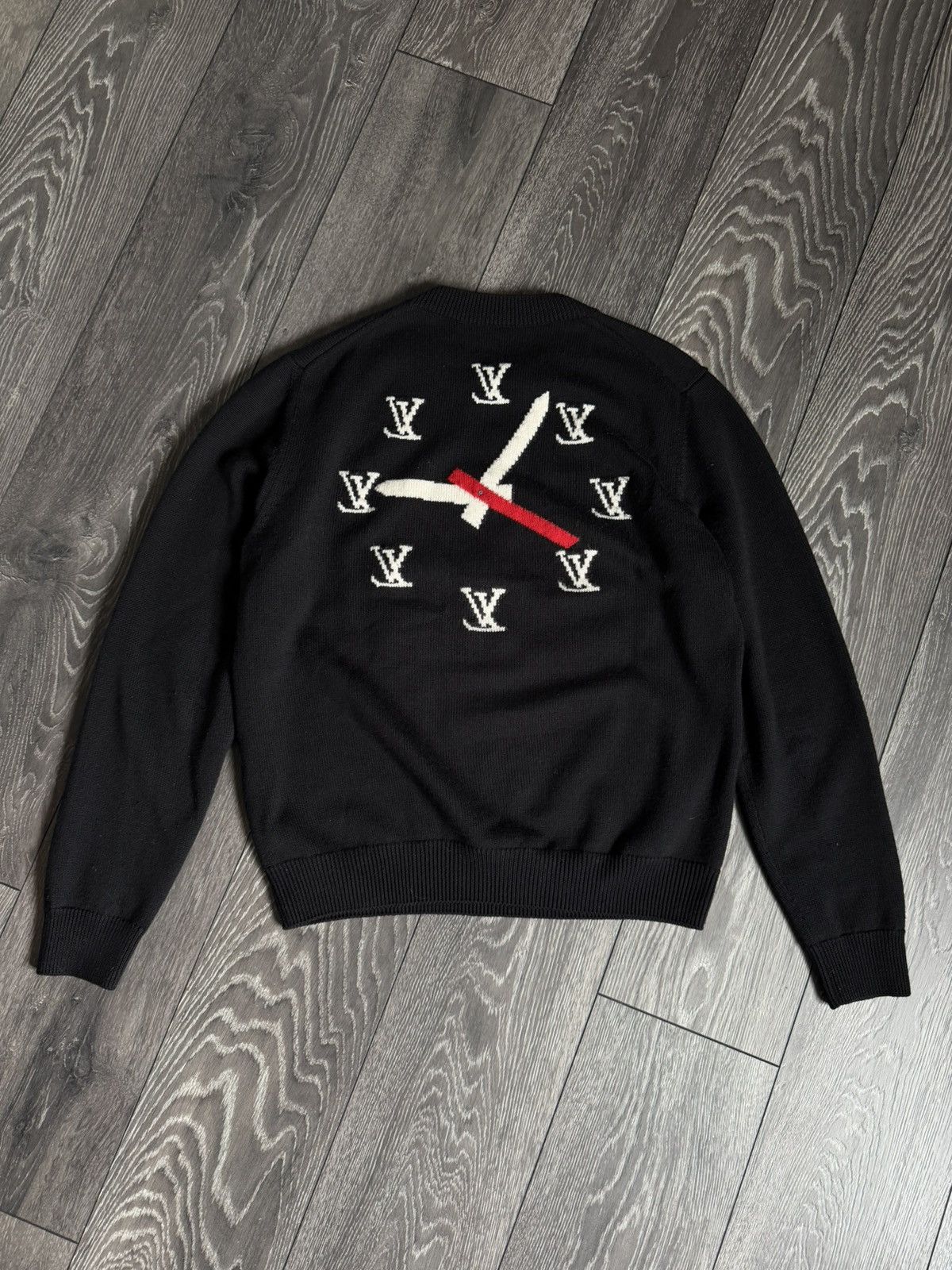 Louis Vuitton louis vuitton clock logo intarsia wool sweater Size US M / EU 48-50 / 2 - 3 Thumbnail
