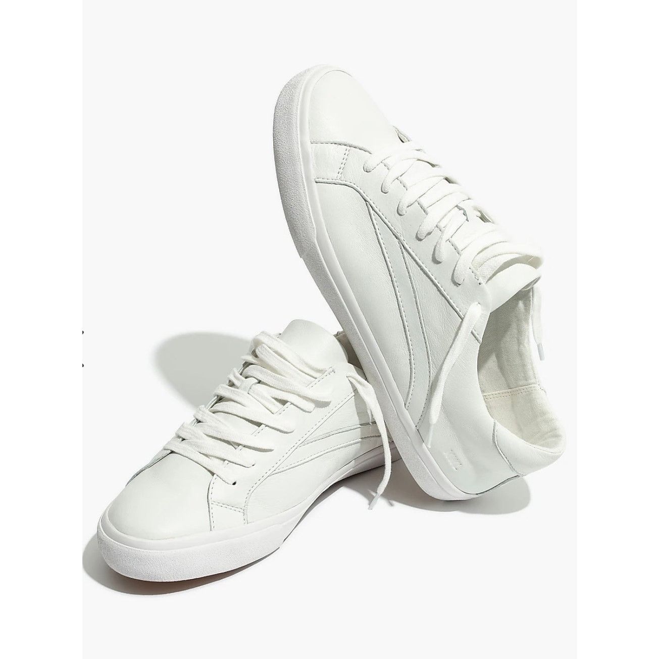 Madewell - Sidewalk Low-Top Sneakers in Leather / white / 8M