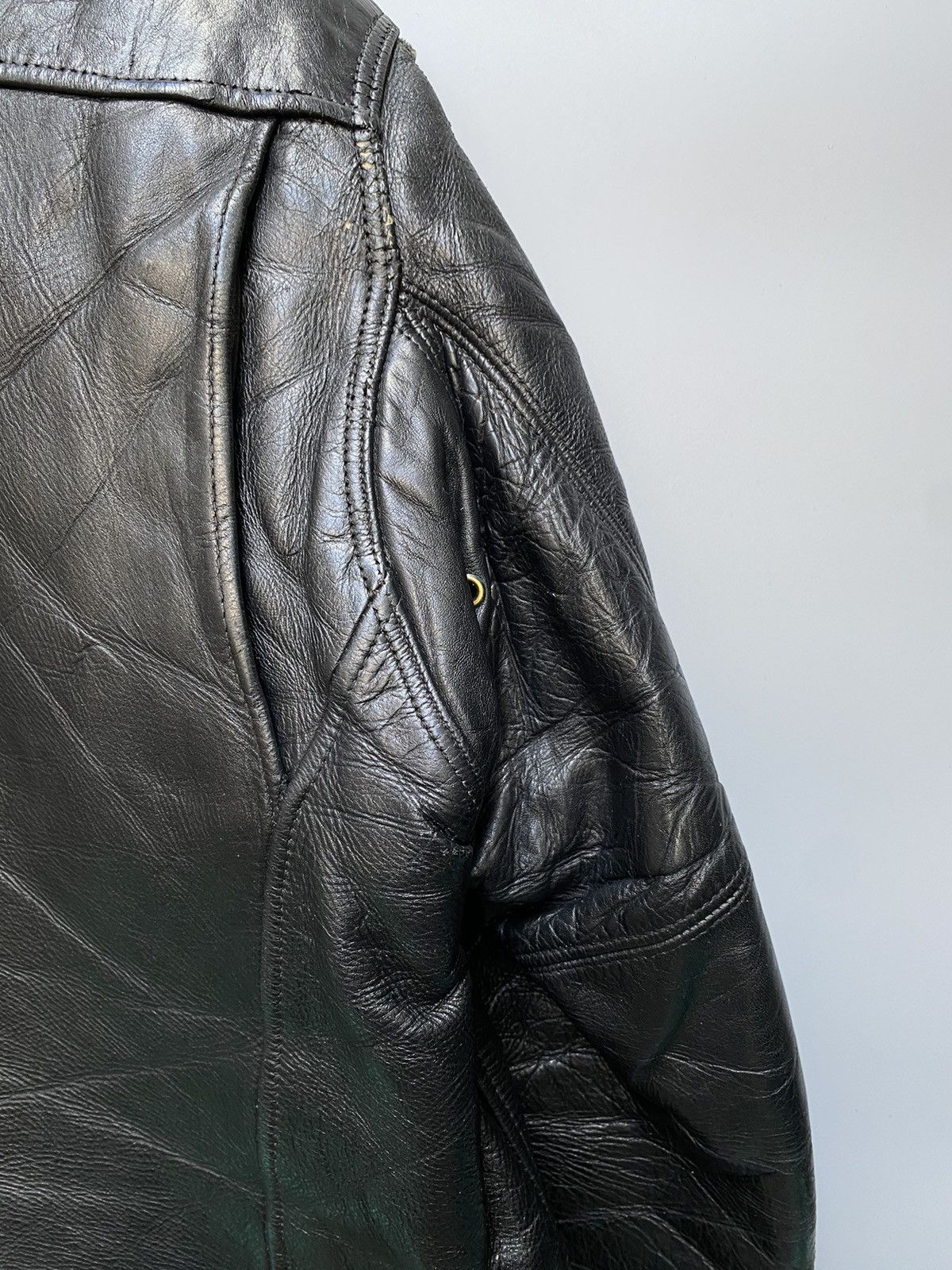 Schott 1950s Dur-o-Jac by Schott Police Leather Jacket Size US M / EU 48-50 / 2 - 14 Thumbnail