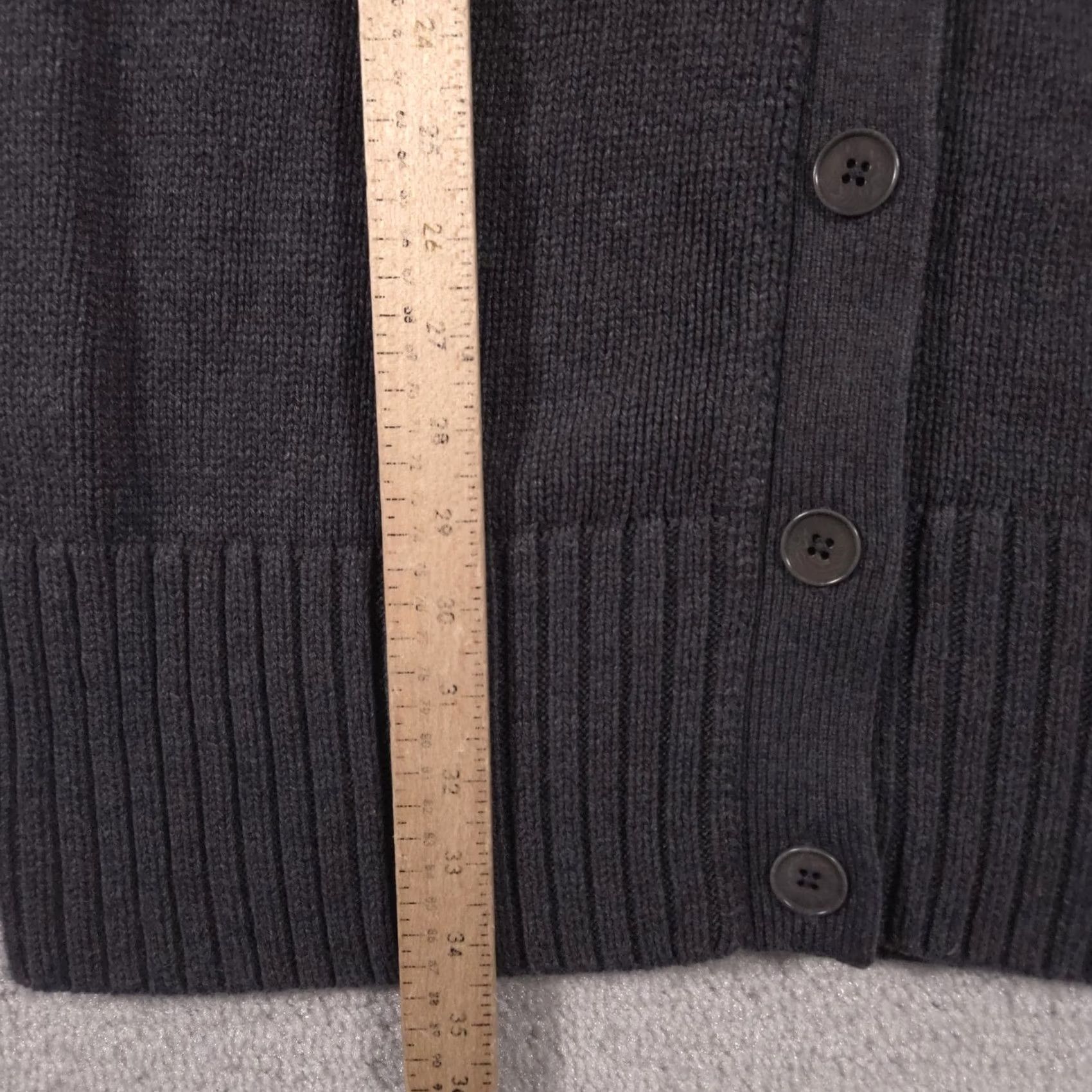 Talbots Talbots Cardigan Womens Medium Gray Long Duster Wool Blend Button Front Size M / US 6-8 / IT 42-44 - 7 Thumbnail