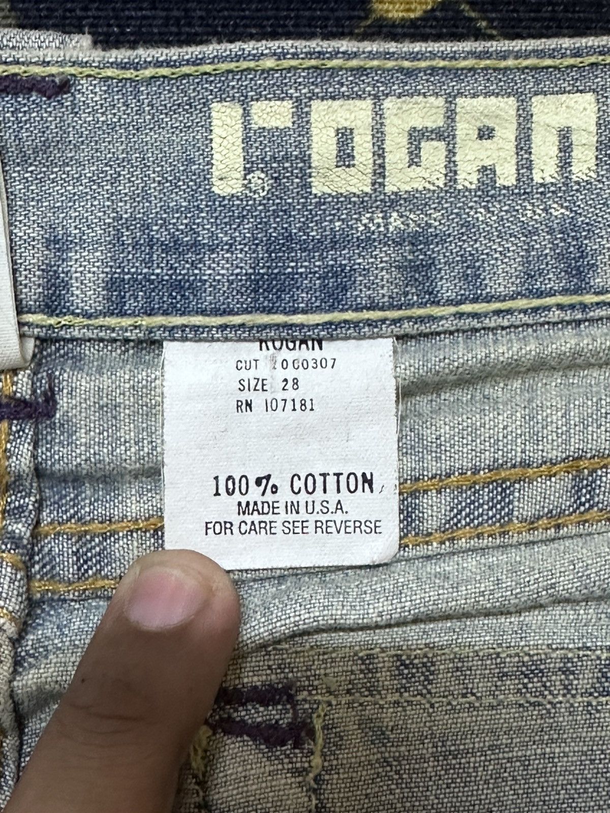 Rogan Vintage Rogan Flare Bootcut Faded Denim Size US 30 / EU 46 - 7 Thumbnail