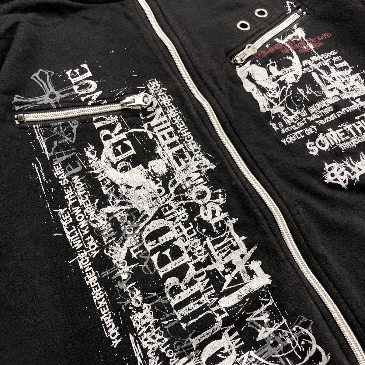 If Six Was Nine 2000s Beaumont Carr Cross Poem Double Collar Punk LGB Style Size US M / EU 48-50 / 2 - 6 Thumbnail