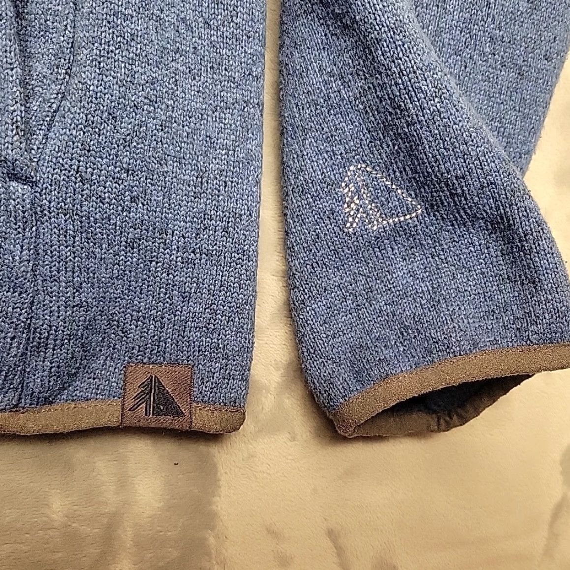 Vintage LL Bean Sweater Mens Large Blue Fleece Casual Knit 1/4 Snap T Pullover Size US L / EU 52-54 / 3 - 3 Thumbnail
