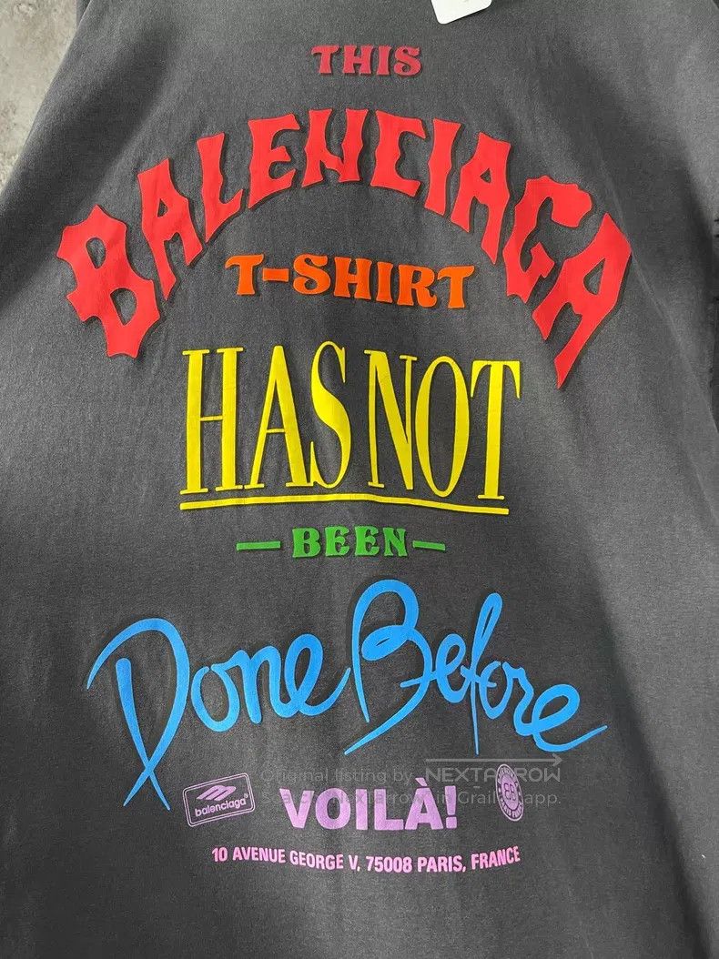 Balenciaga Balenciaga Distressed Washed Short Sleeve Size US S / EU 44-46 / 1 - 5 Thumbnail