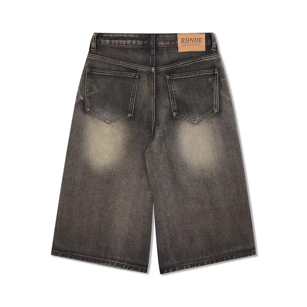 Japanese Brand × Jean Loose casual washed distressed denim shorts Size US 34 / EU 50 - 2 Thumbnail