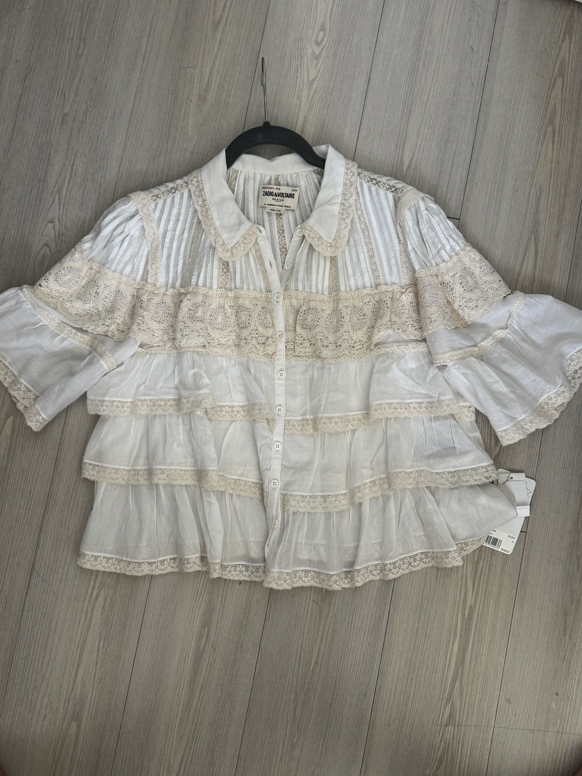Zadig & Voltaire Zadig & Voltaire Tiny embroidered blouse Size S NWT Size S / US 4 / IT 40 - 6 Thumbnail