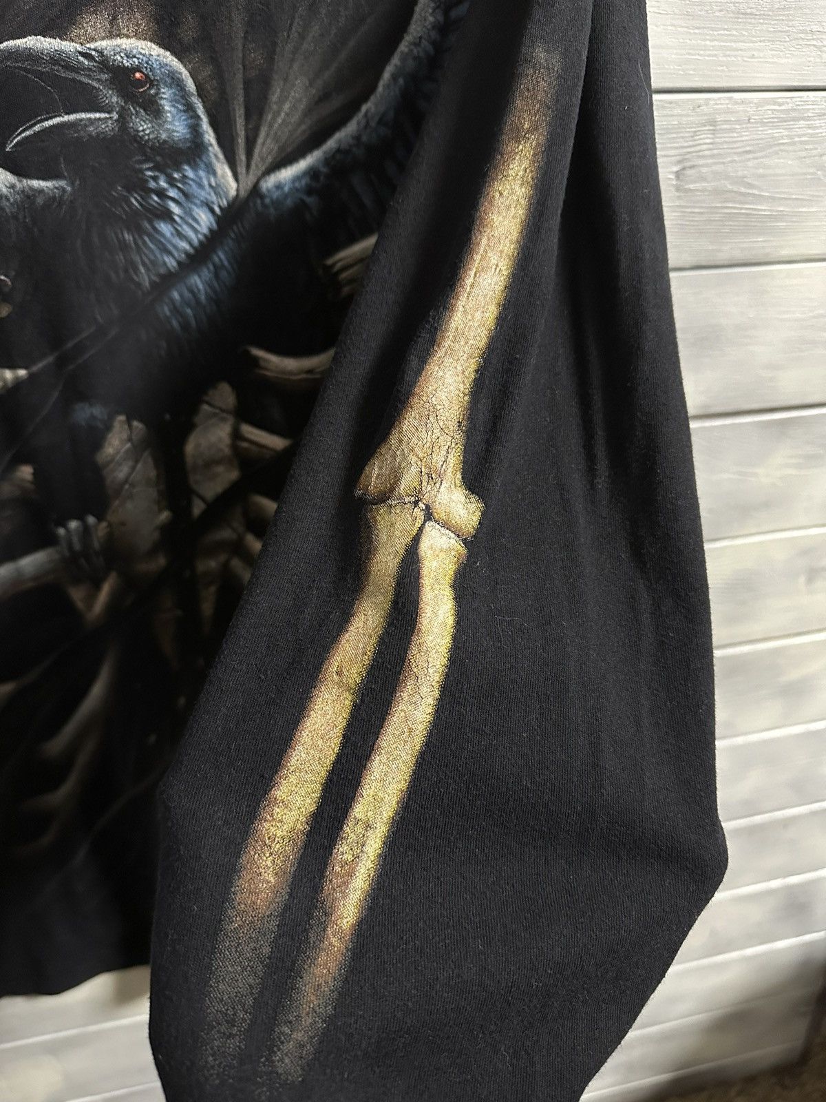 Japanese Brand Rare Vintage Dead Skull Rock Long-Sleeve Shirt Y2K Skeleton. Size US M / EU 48-50 / 2 - 4 Thumbnail