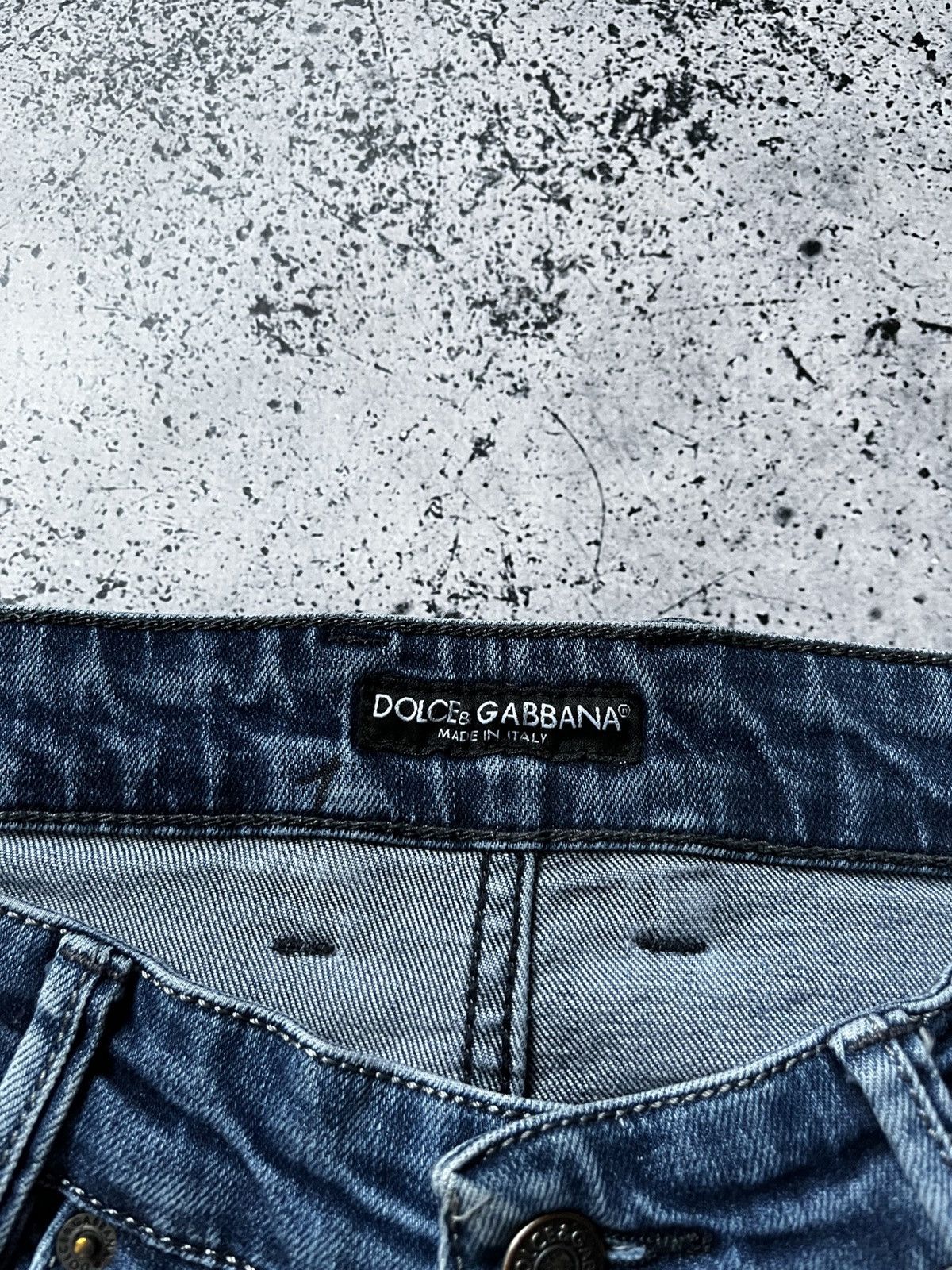 Dolce & Gabbana Vintage Dolce & Gabbana Metal Logo Denim Jeans Slim Fit Y2K Size US 32 / EU 48 - 6 Thumbnail