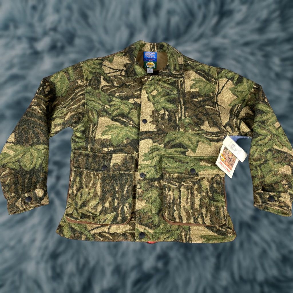 Pendleton VINTAGE Pendleton x Cabelas Realtree Wool Camo Hunting Jacket Mens sz M BNWT Size US M / EU 48-50 / 2 - 1 Thumbnail