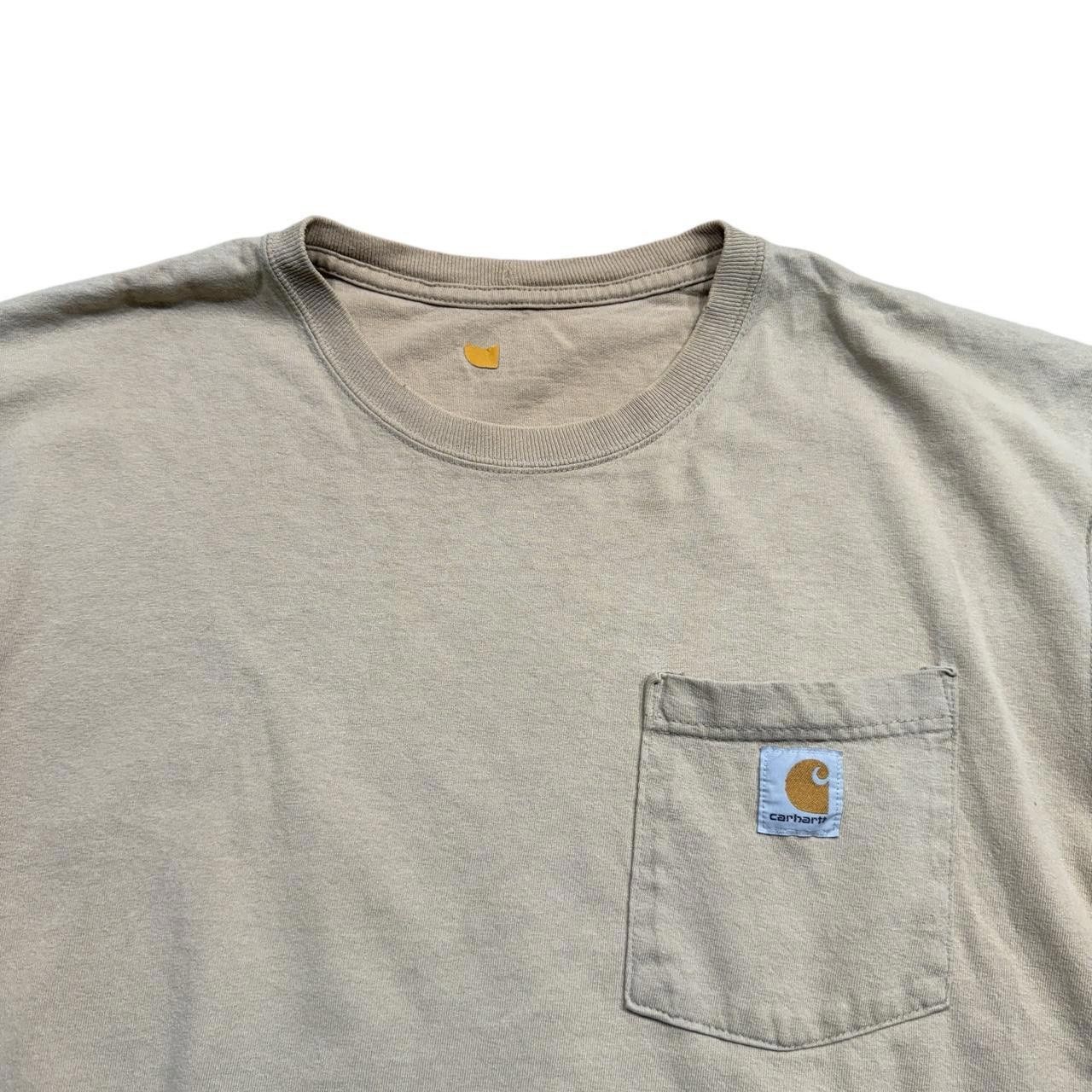Carhartt Carhartt khaki tan logo patch pocket tee Size US L / EU 52-54 / 3 - 2 Thumbnail