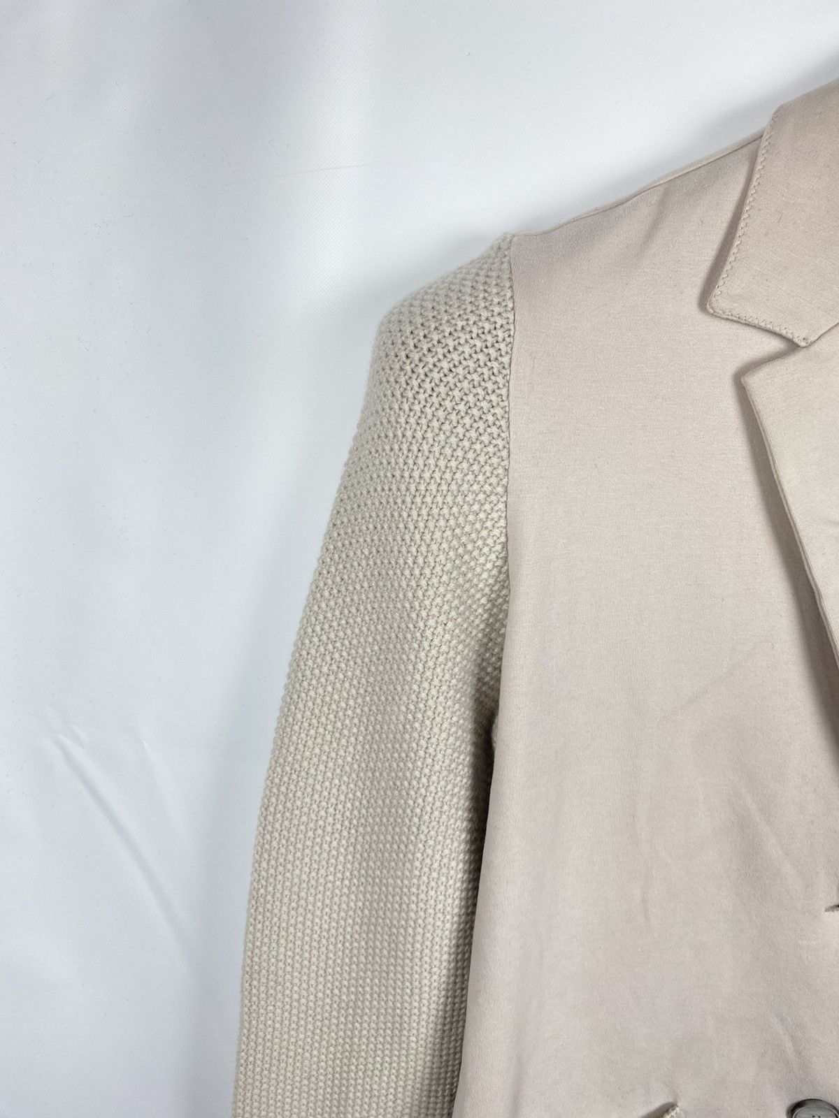 Gran Sasso Gran Sasso Cotton Blazer Wool-Cashmere Sleeves size 42 Size M / US 6-8 / IT 42-44 - 3 Thumbnail