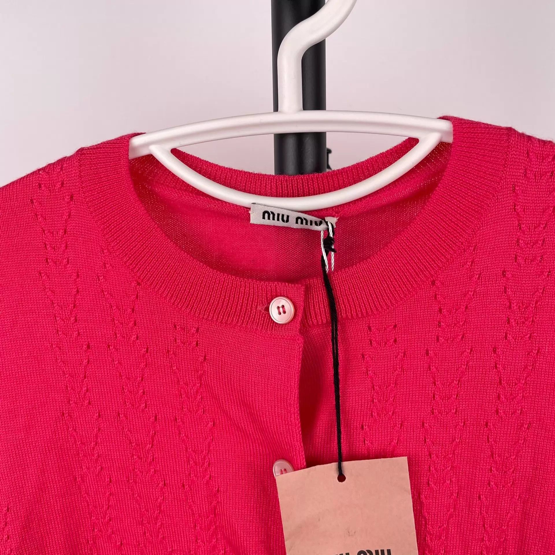Miu Miu MIU MIU Red Long Sleeve Cardigan Size XS / US 0-2 / IT 36-38 - 9 Thumbnail