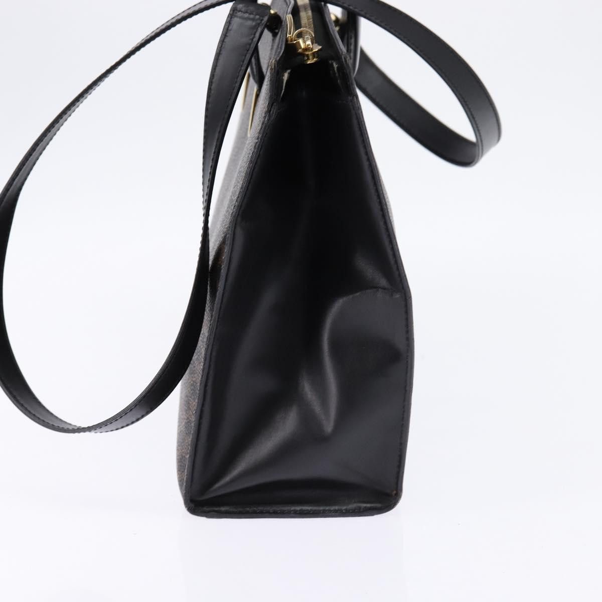 Celine CELINE Macadam Canvas Tote Bag Pvc Leather Black Gold Size ONE SIZE - 5 Thumbnail