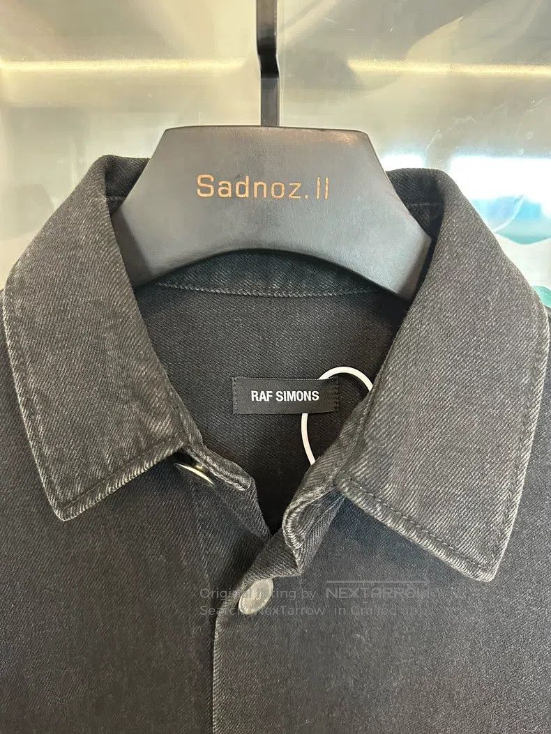 Raf Simons Raf Simons 18aw post leather ultra-shouette denim shirt Size US S / EU 44-46 / 1 - 4 Thumbnail