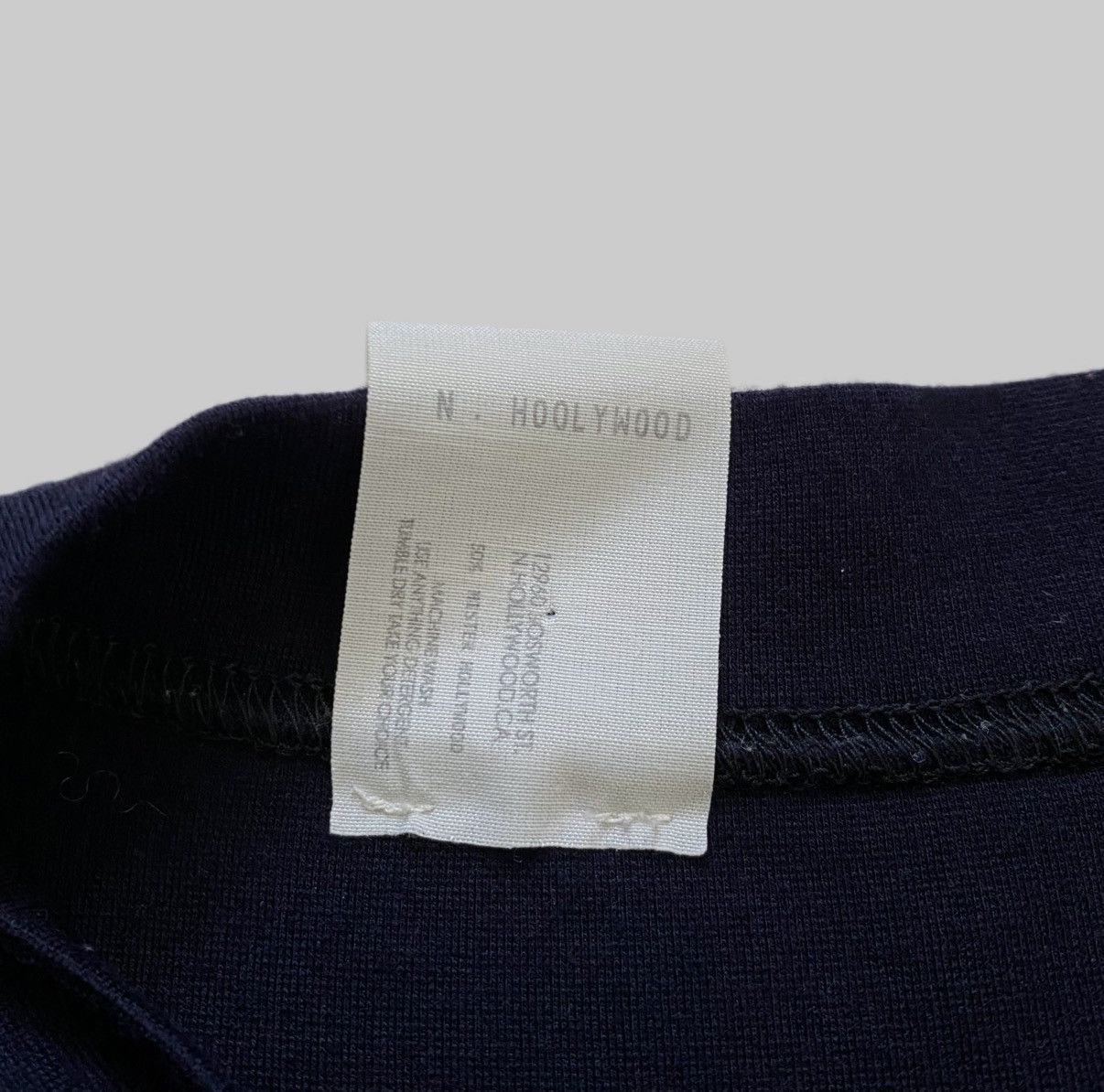N.Hoolywood N.Hoolywood Front Zip Panel Boxy T-Shirt - Navy Size US S / EU 44-46 / 1 - 4 Thumbnail