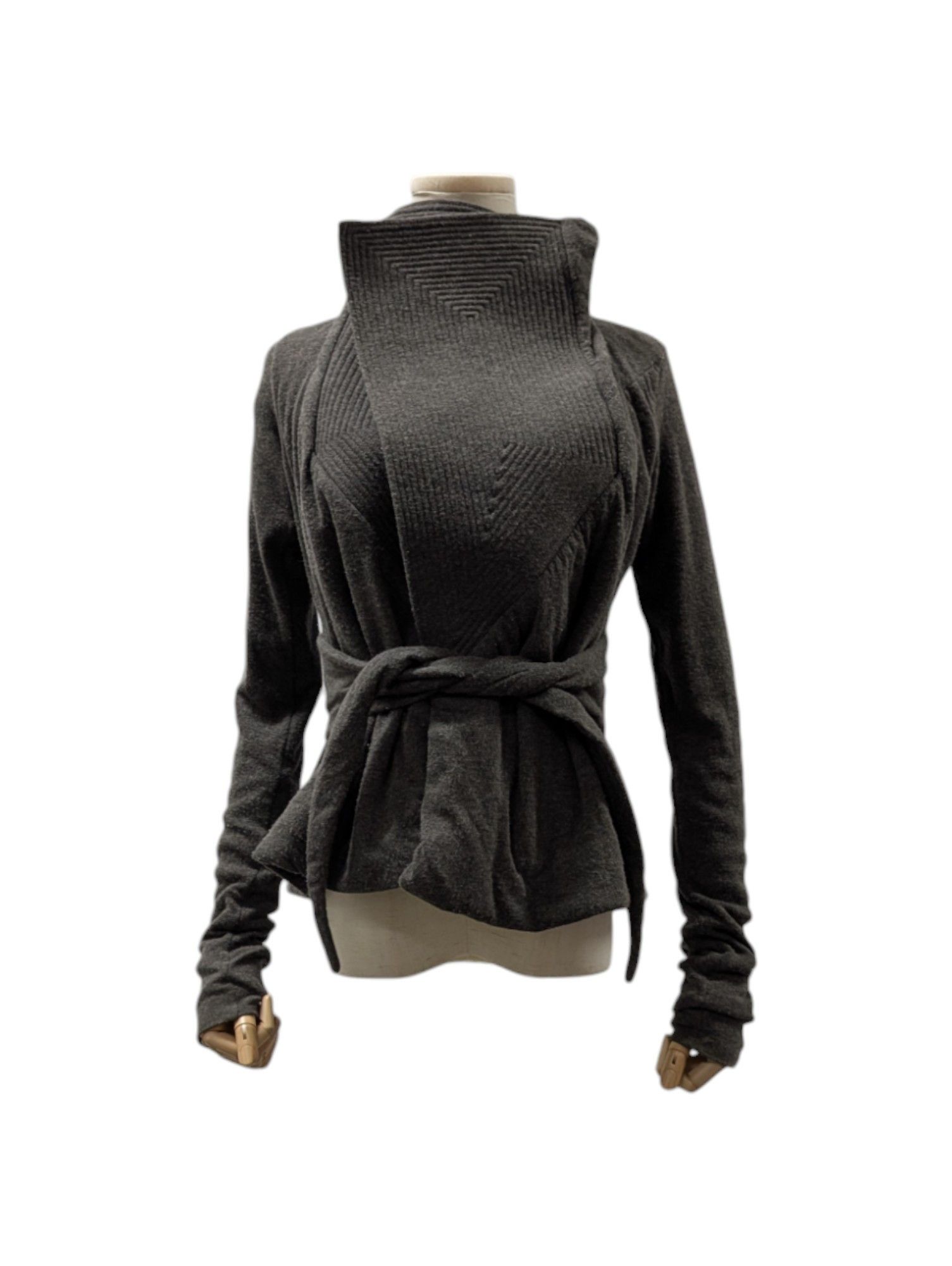 Rick Owens Lilies Dusty Olive Green Short Robe With Wrapping Size S / US 4 / IT 40 - 3 Thumbnail