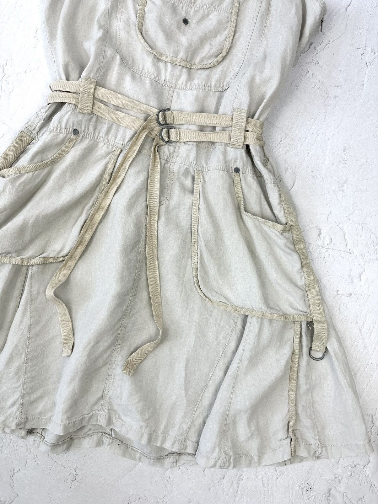 Vintage Vintage Bondage Linen Oversized Dress Size XL / US 12-14 / IT 48-50 - 3 Thumbnail