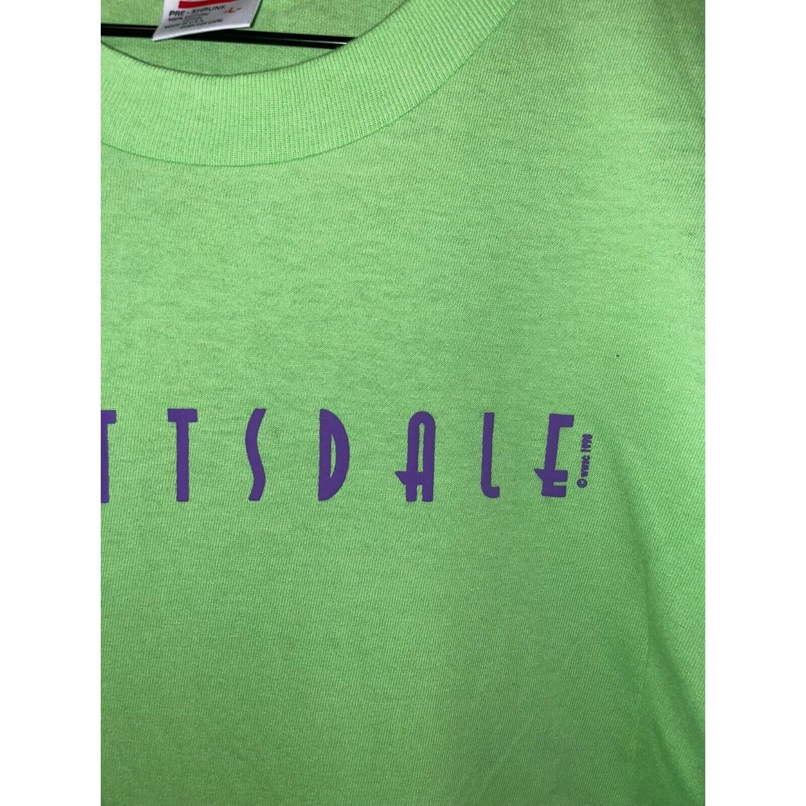 Anvil Vintage Scottsdale Arizona Shirt Green Sun Tee VTG Large 90s Size US L / EU 52-54 / 3 - 4 Thumbnail
