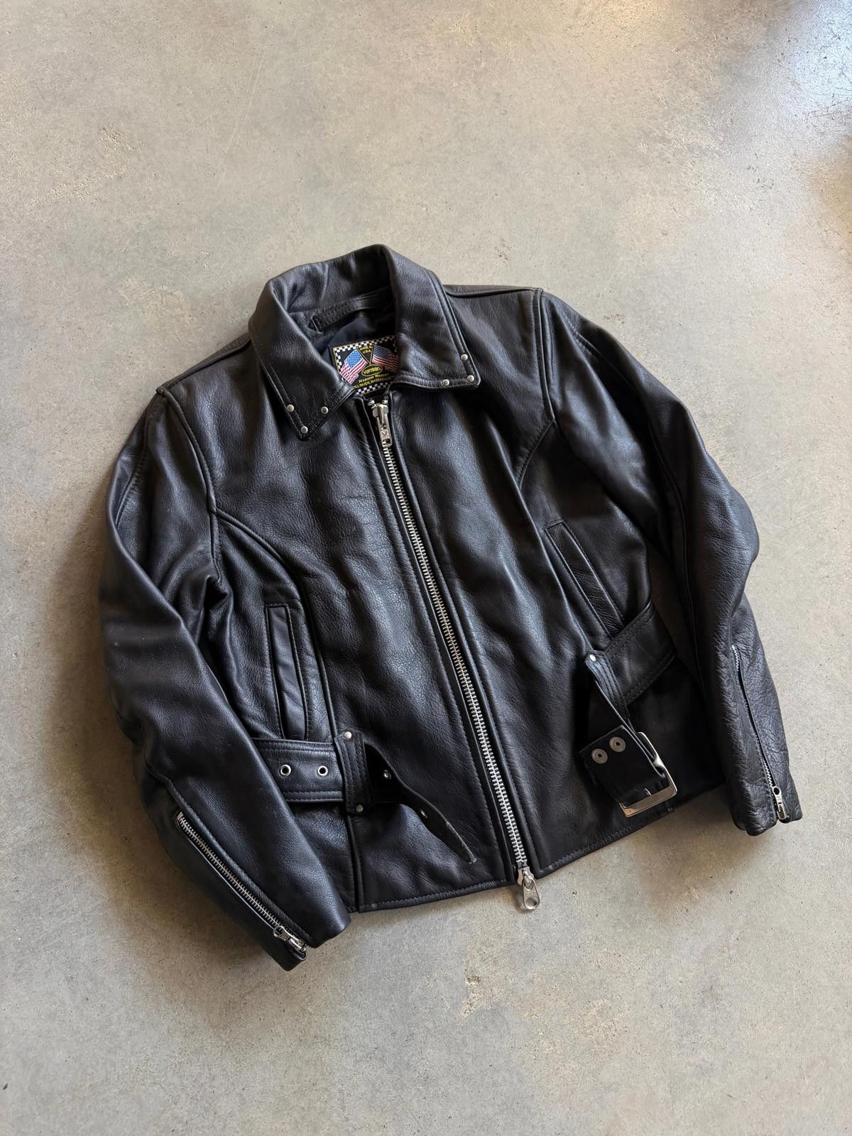 Vanson Leathers Vanson Medium Weight Women's Black Leather Jacket Sz M Size US M / EU 48-50 / 2 - 2 Thumbnail