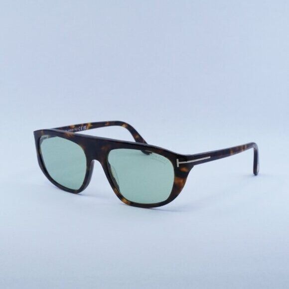 Tom Ford Edward FT1002 52N Sunglasses Dark Havana Aviator