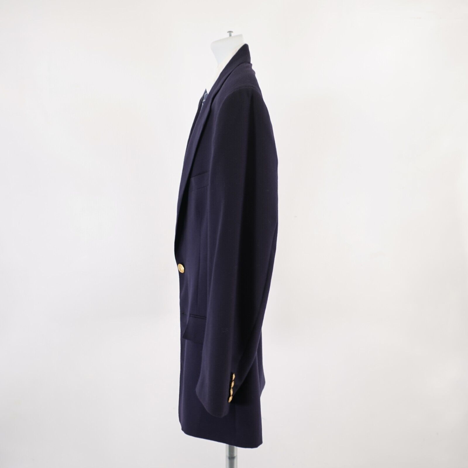 Polo Ralph Lauren Polo Ralph Lauren Flannel Wool Blue 2 Gold Button Blazer 44L Size 44L - 6 Thumbnail