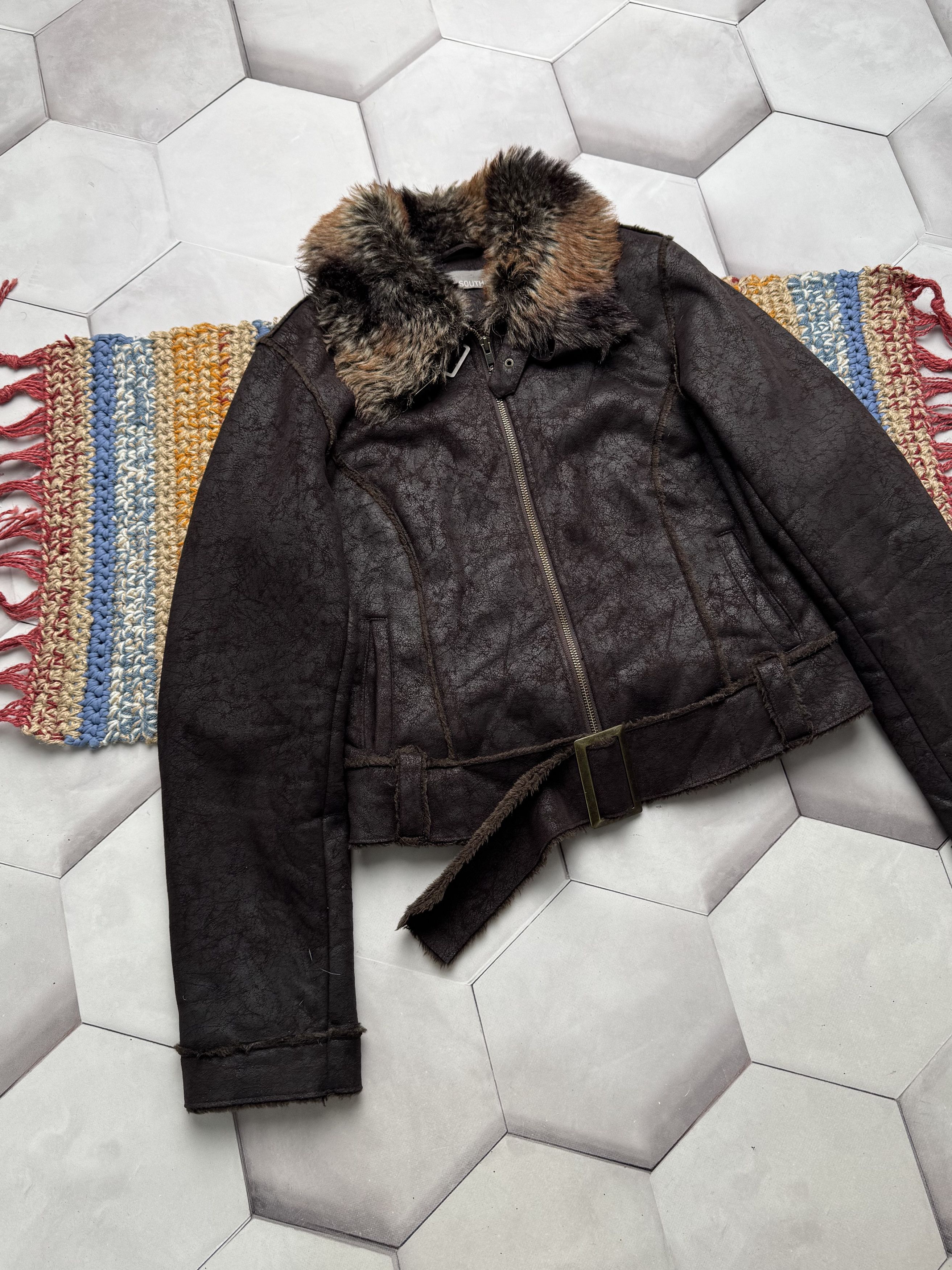 Vintage Vintage Cropped Faux Fur Jacket (E4) Size M / US 6-8 / IT 42-44 - 2 Thumbnail