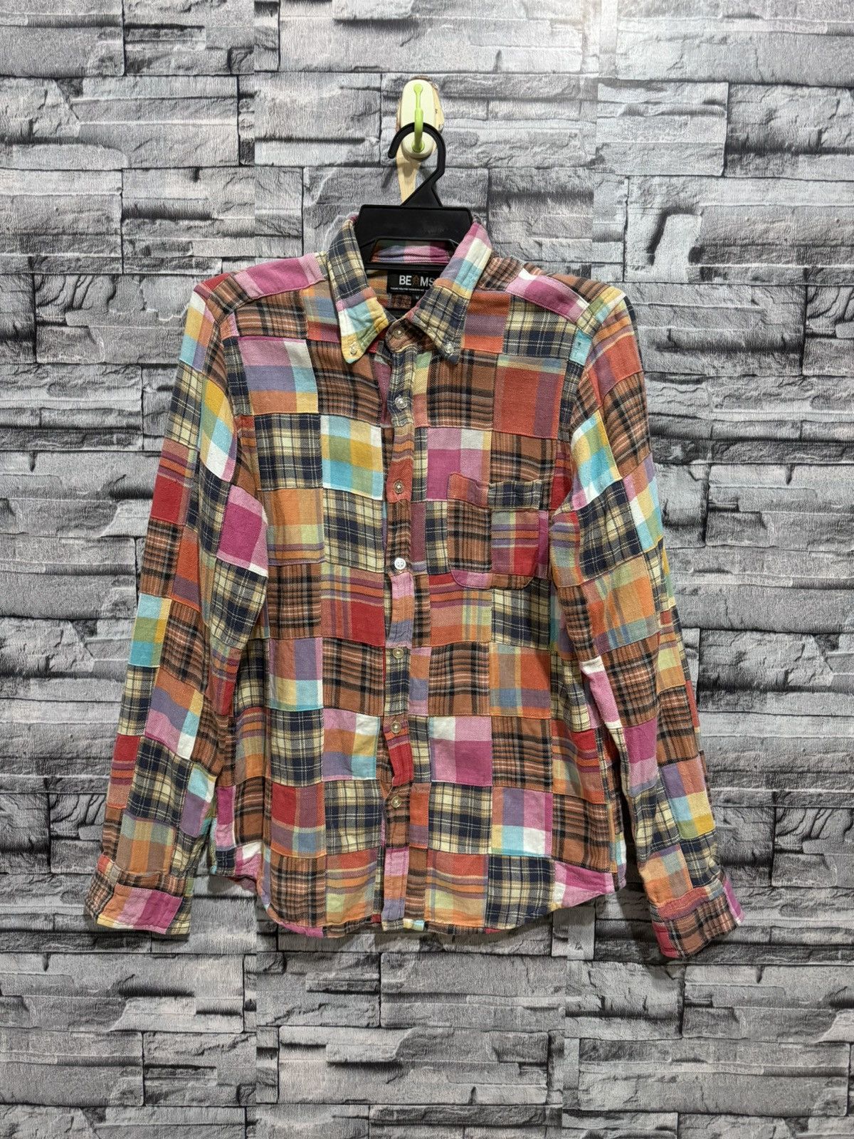 Beams Plus Vintage Beams Flannel single pocket custom design Size US M / EU 48-50 / 2 - 1 Thumbnail