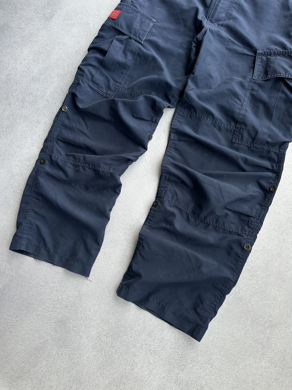 Vintage × World Industries Vintage World Industries 90sUSA Nylon Distressed Cargo Pants Size US 28 / EU 44 - 7 Thumbnail