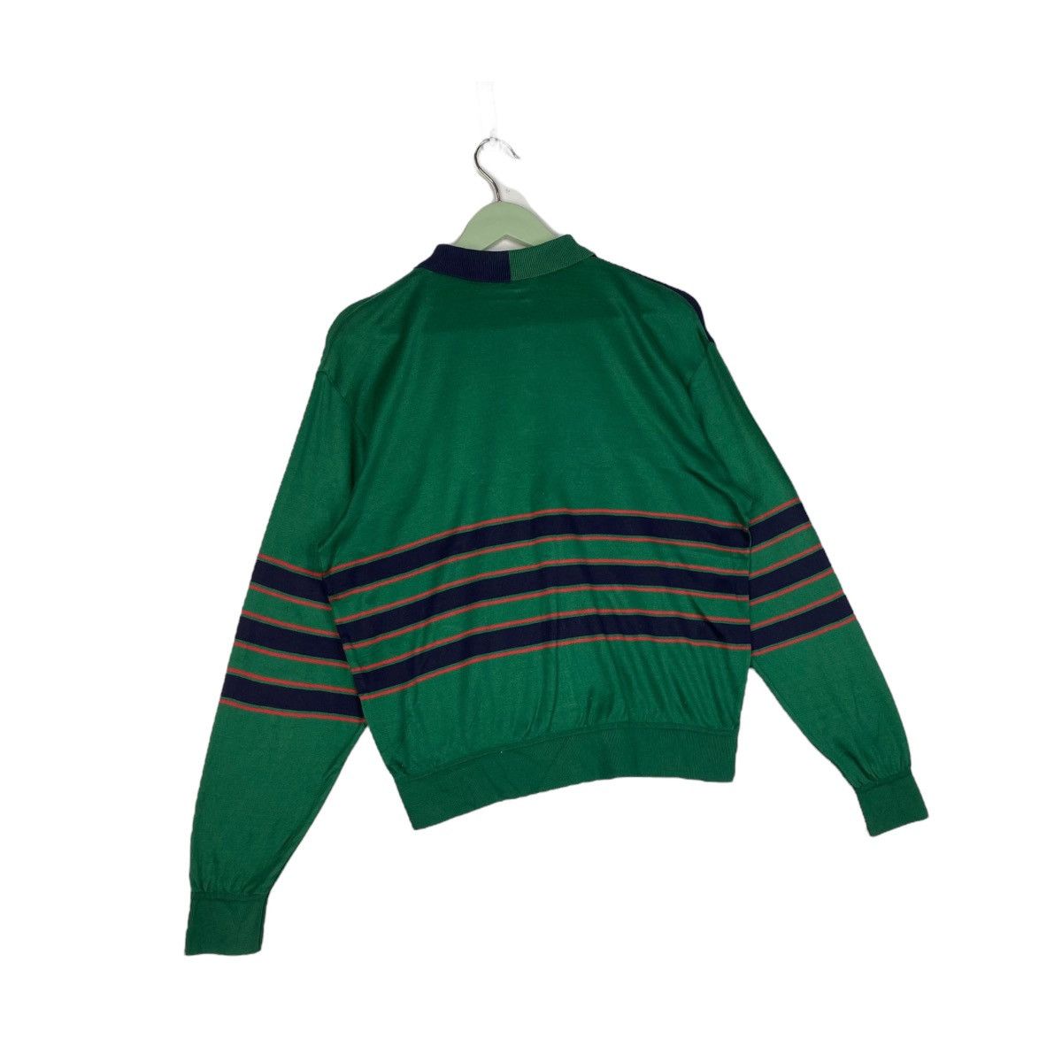 Designer × Vintage Vintage Masters Embroidered Crewneck Sweatshirt Green/Blue P Size L / US 10 / IT 46 - 8 Thumbnail