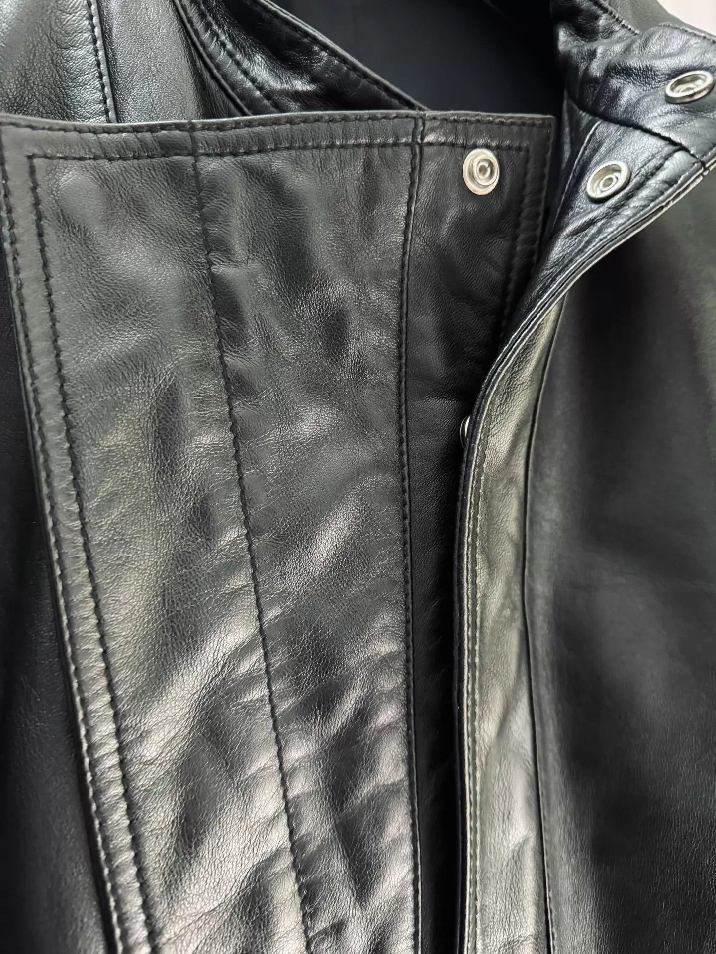 Dior Dior Homme 10SS Hedi Slimane Lambskin Leather Jacket Size US M / EU 48-50 / 2 - 3 Thumbnail