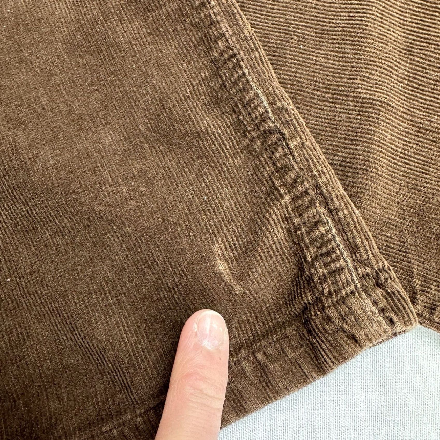 Vintage VINTAGE 1970s Corduroy Pants Womens 11 Brown Classic Hipster Hippie USA Size 32" / US 10 / IT 46 - 6 Thumbnail