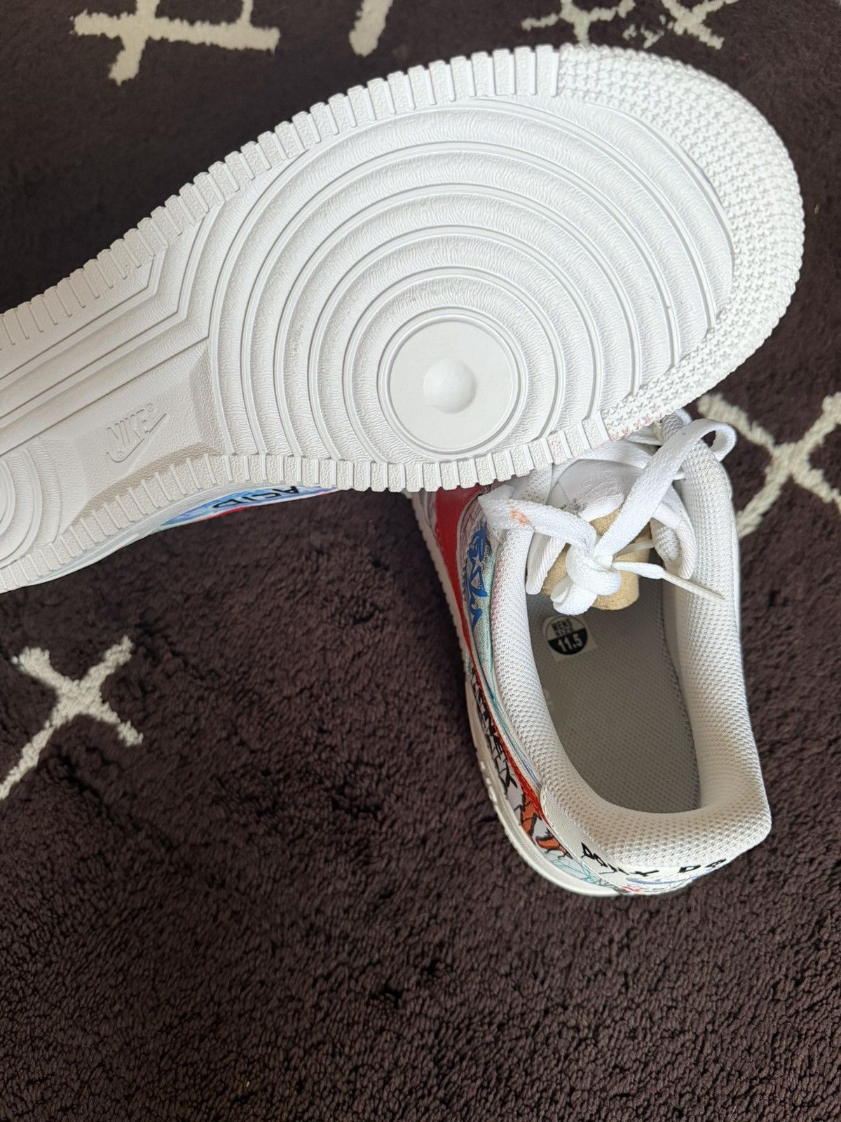 Vlone Vlone Himumimdead AF1 Size US 11.5 / EU 44-45 - 3 Thumbnail