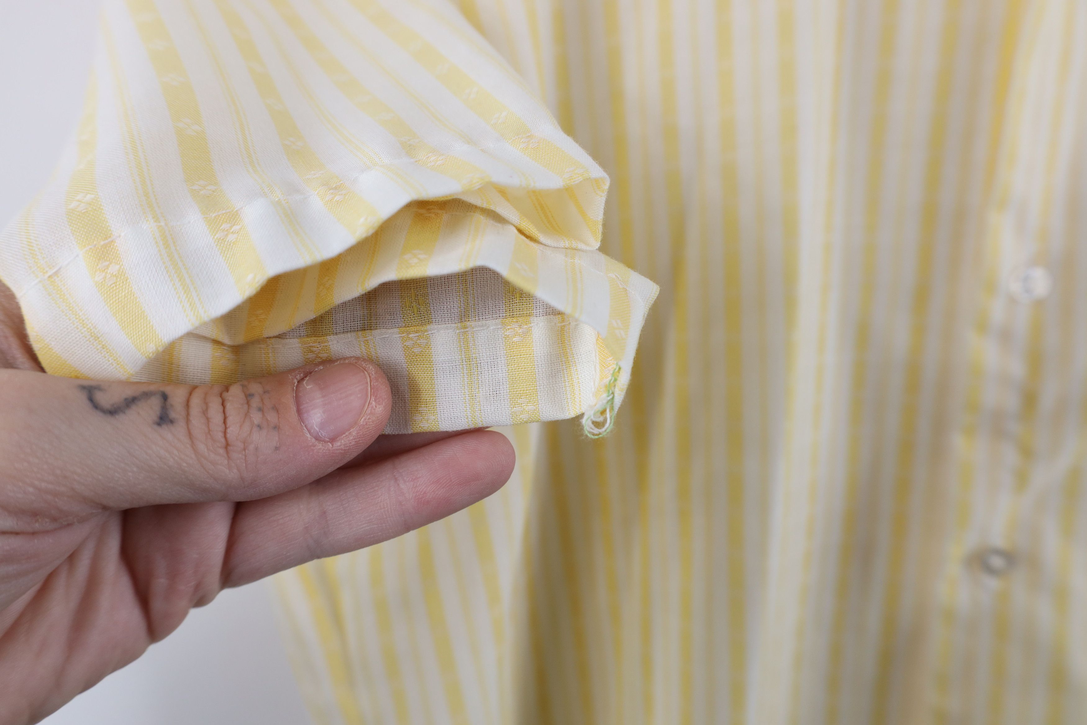 Vintage Vintage 70s Streetwear Striped Short Sleeve Button Shirt Size US XL / EU 56 / 4 - 7 Thumbnail