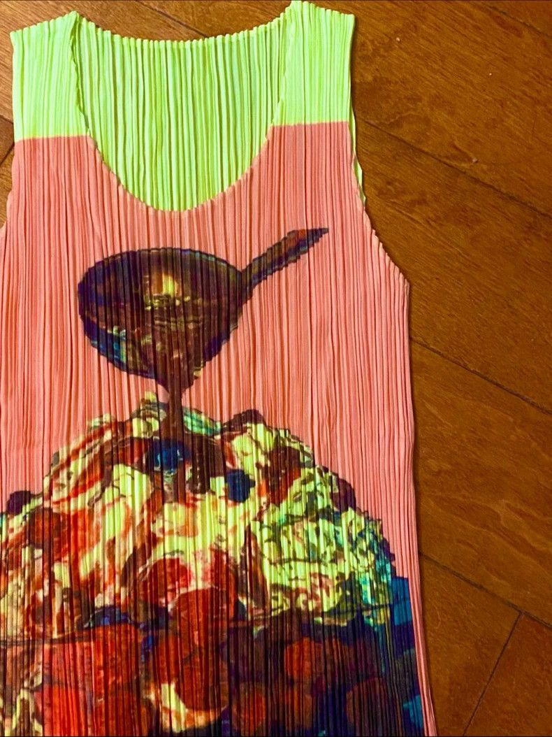 Issey Miyake Issey Miyake size:3 A vintage pink parfait ice cream vest Size S / US 4 / IT 40 - 2 Thumbnail