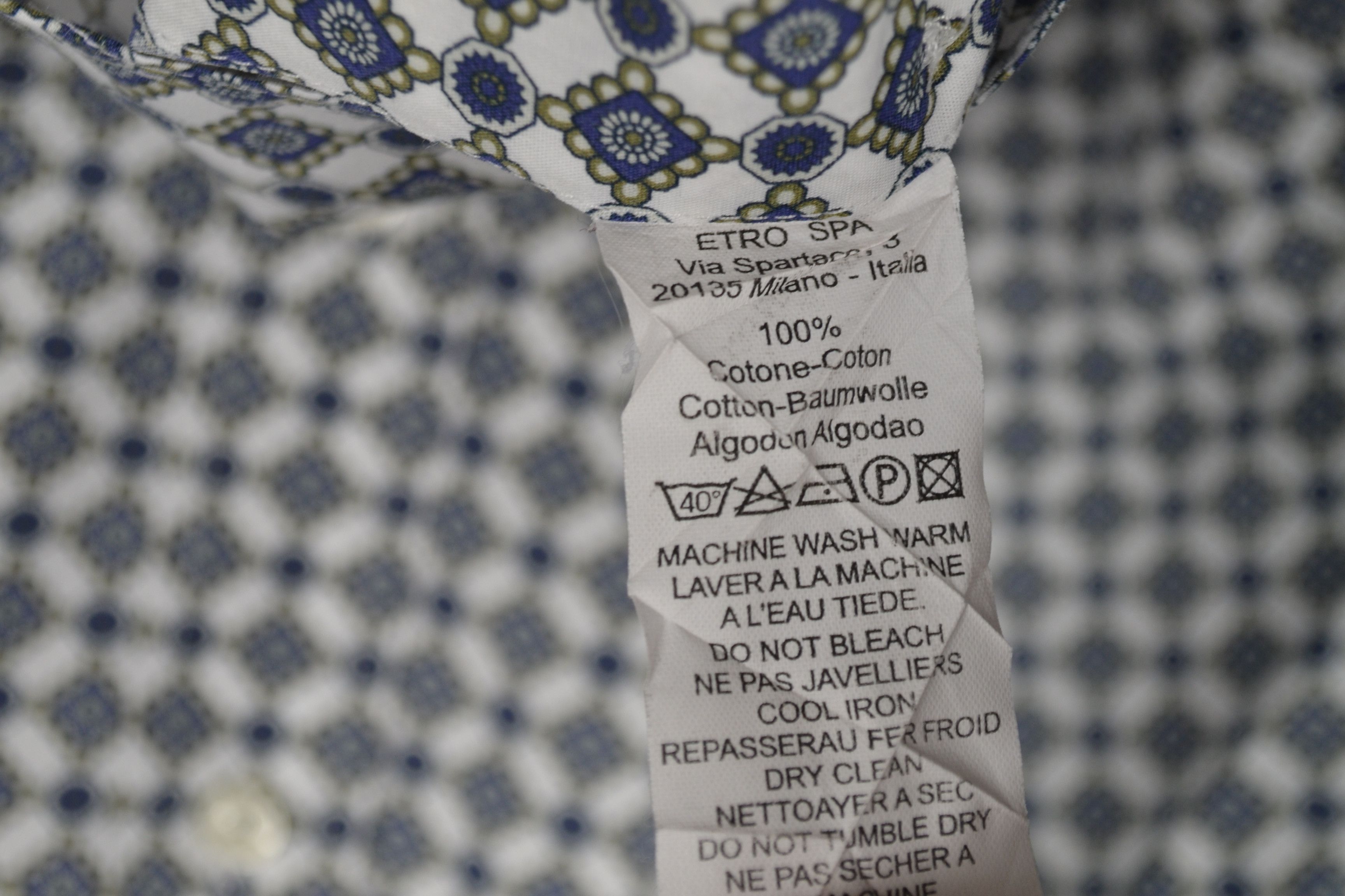 Etro Etro 42 L - XL Size Cotton Shirt Pattern Medallion Print Size US L / EU 52-54 / 3 - 7 Thumbnail