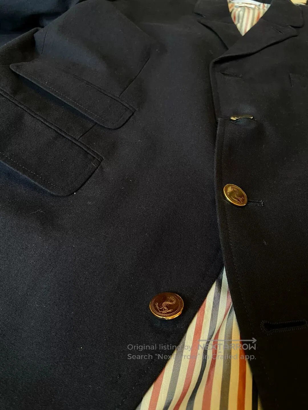 Thom Browne thom browne navy blazer with gold button. Size US S / EU 44-46 / 1 - 3 Thumbnail