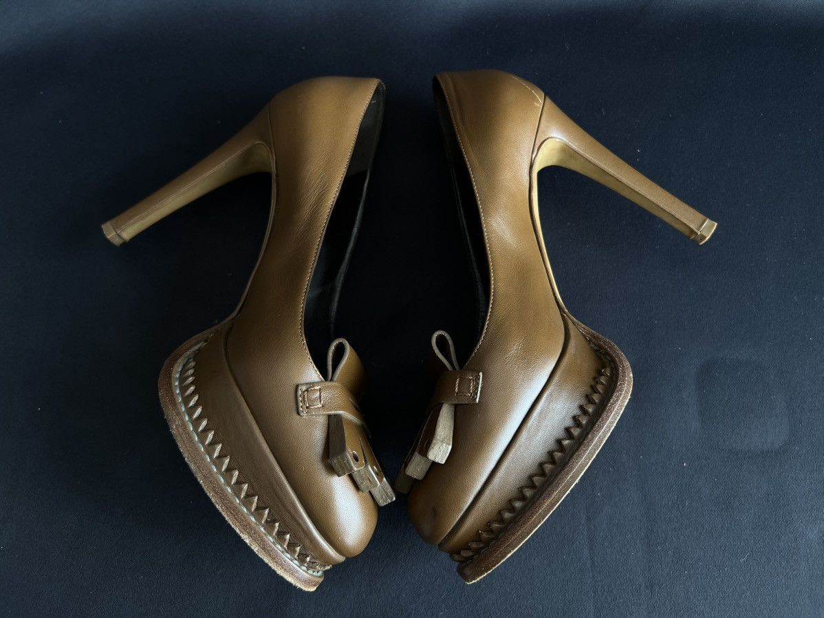 Moschino Moschino Cheap&Chic Leather Heels Brown Size US 7 EU 37 1/2 Size US 7 / IT 37 - 6 Thumbnail