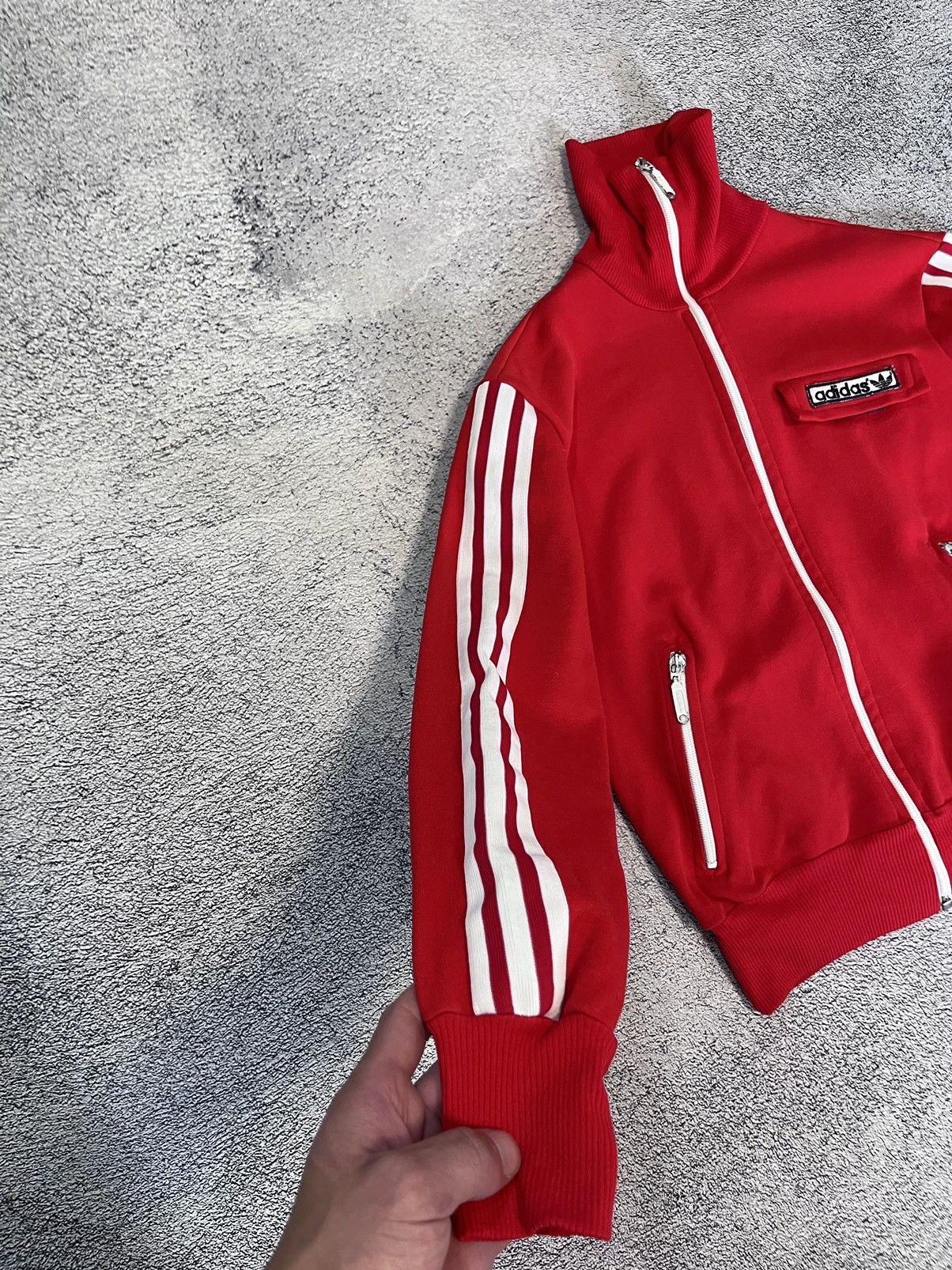 Adidas Vintage Adidas Red Track Jacket Made in Yugoslavia Women’s Size M / US 6-8 / IT 42-44 - 7 Thumbnail