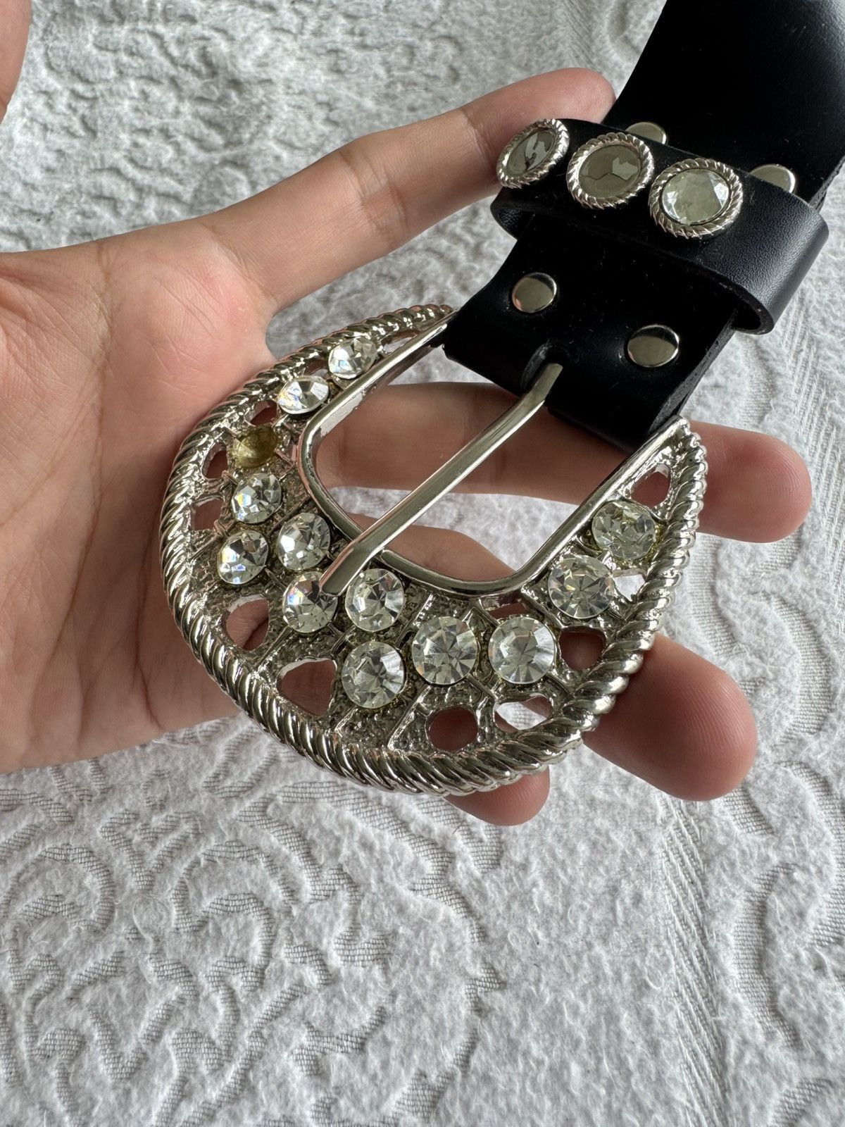 Japanese Brand Clichy Bling Studded Belt Size ONE SIZE - 8 Thumbnail