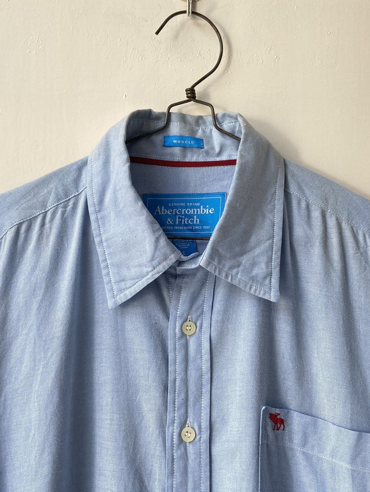 Abercrombie & Fitch ABERCROMBIE & FITCH Blue Shirt Size US L / EU 52-54 / 3 - 4 Thumbnail